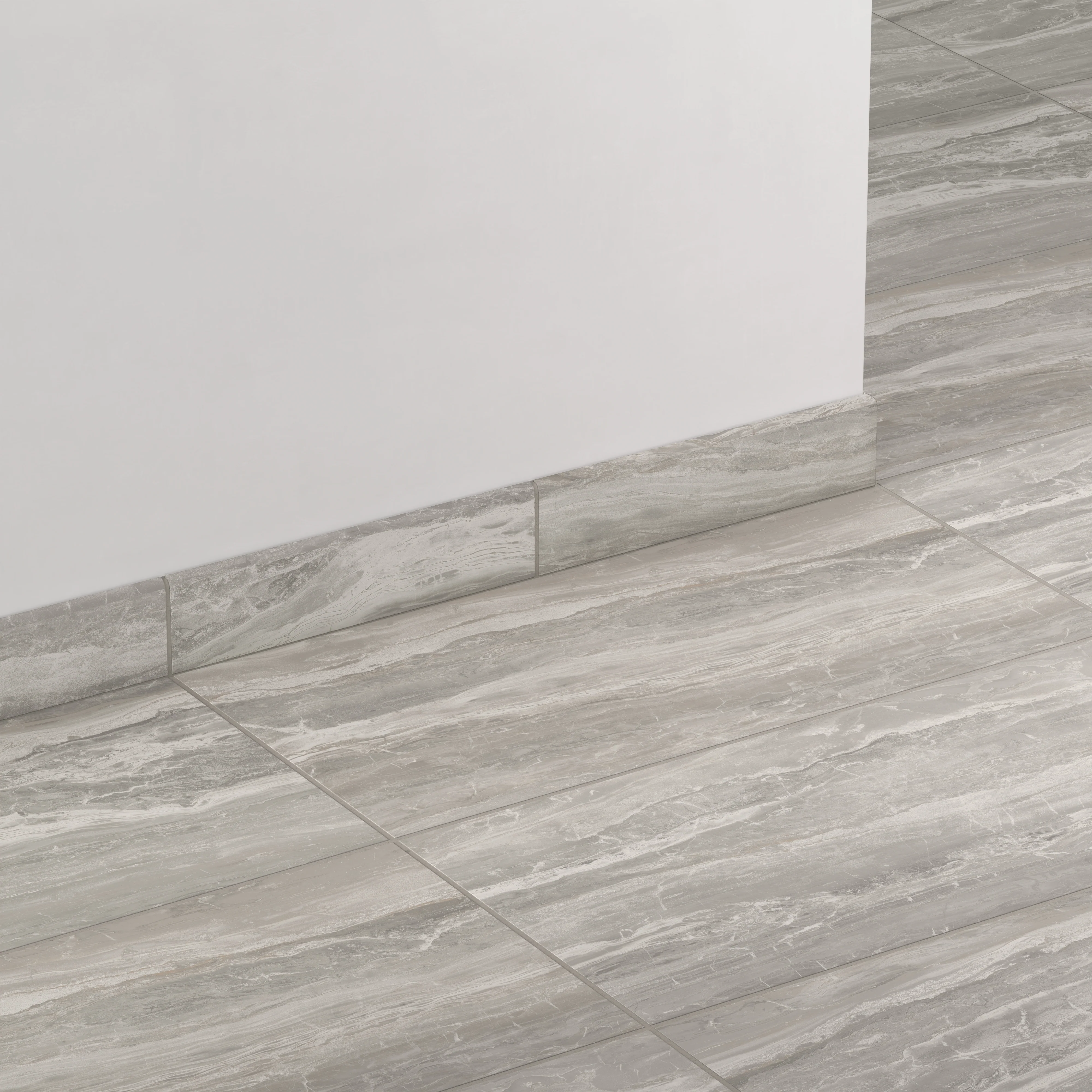 Harley 3x12 Matte Porcelain Bullnose Tile in Taupe - Image 3
