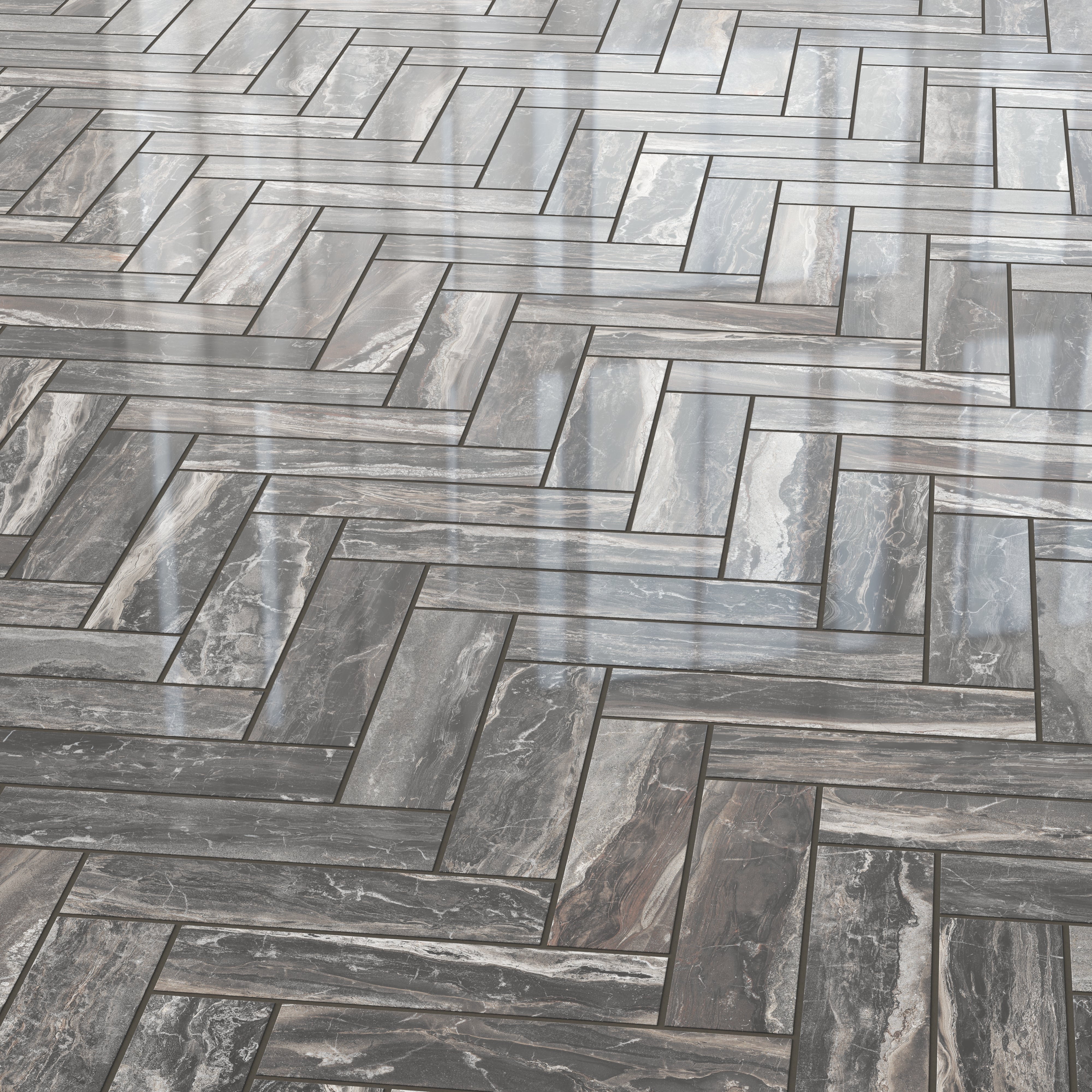 Harley 3x12 Polished Porcelain Tile in Graphite - Image 10