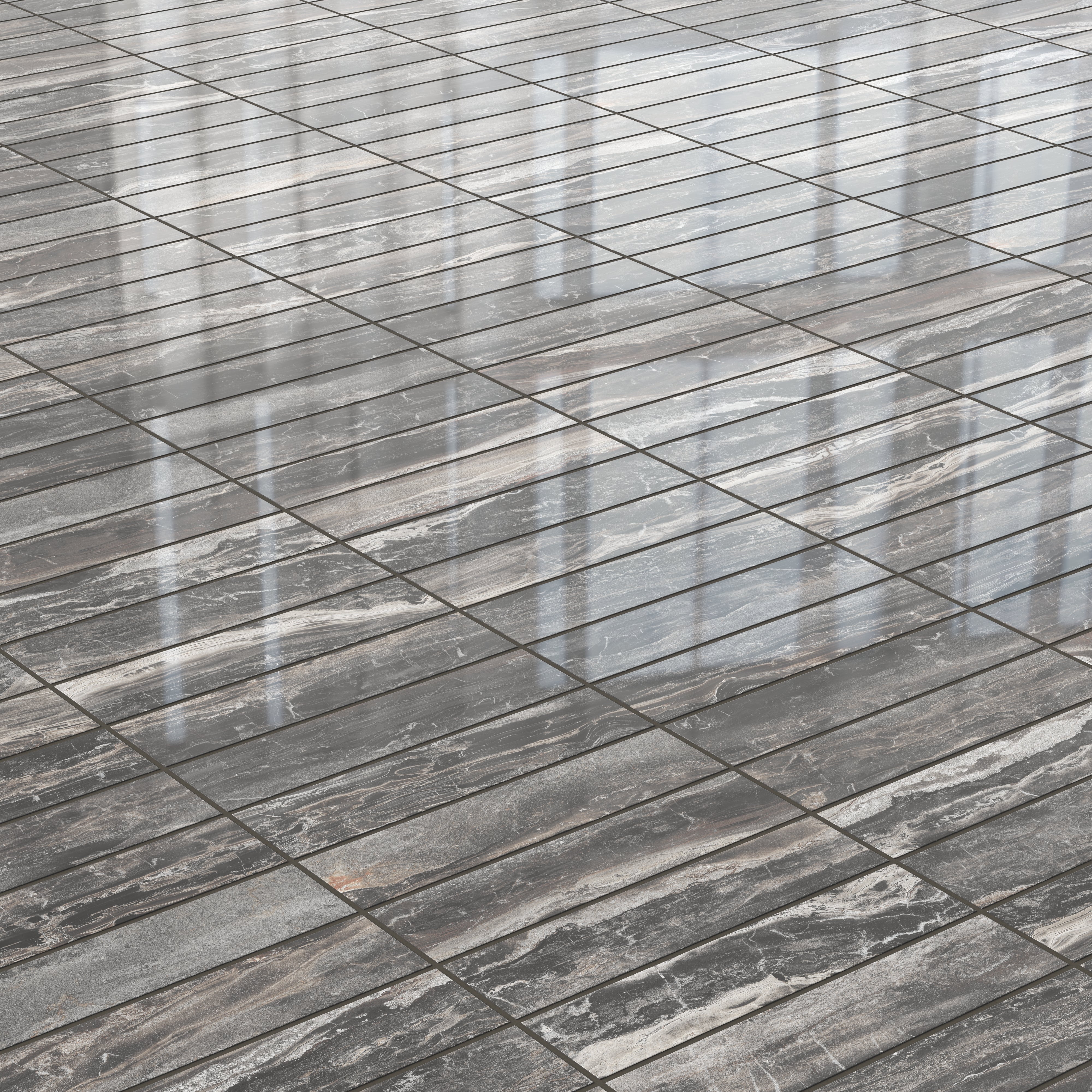 Harley 3x12 Polished Porcelain Tile in Graphite - Image 4