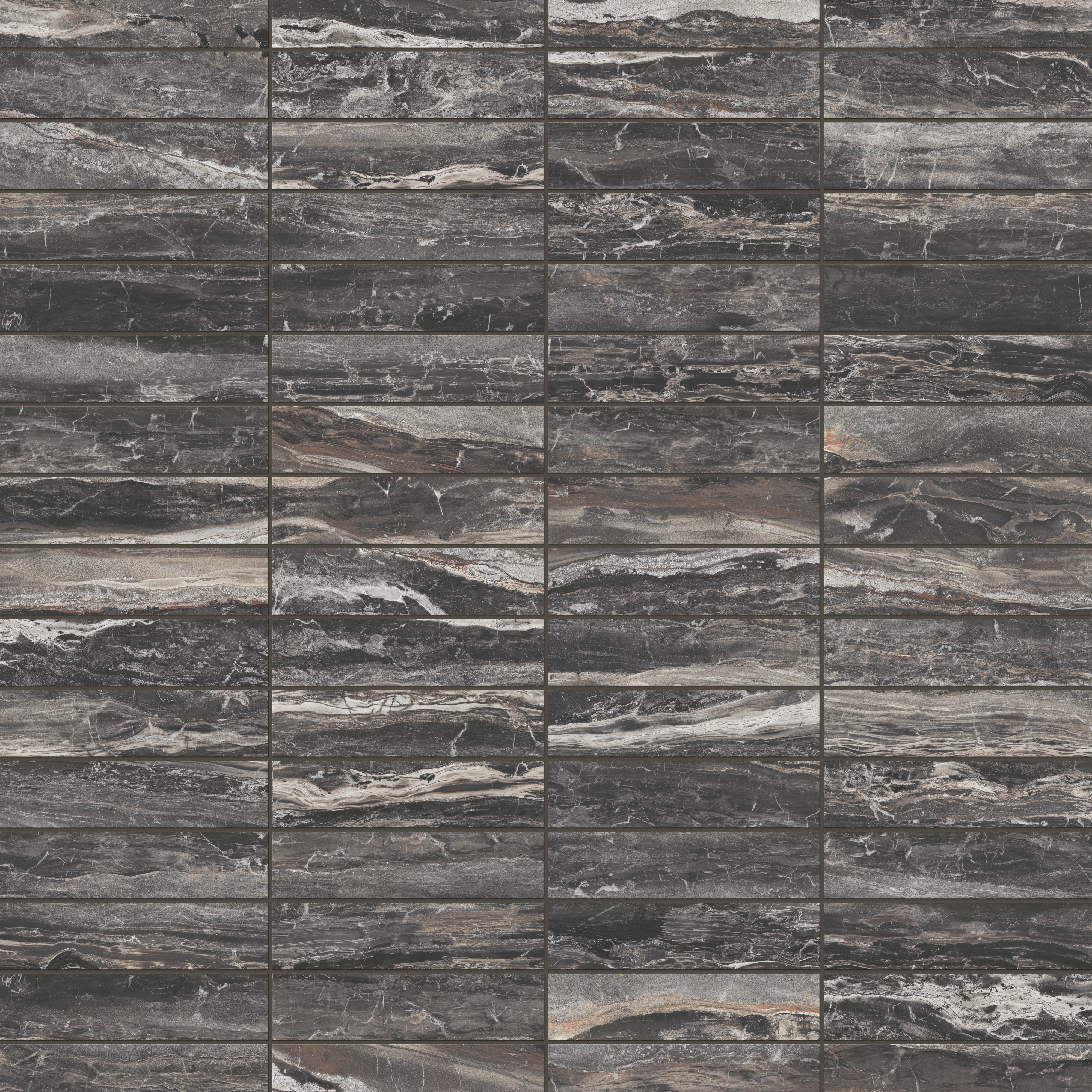 Harley 3x12 Polished Porcelain Tile in Graphite - Image 5
