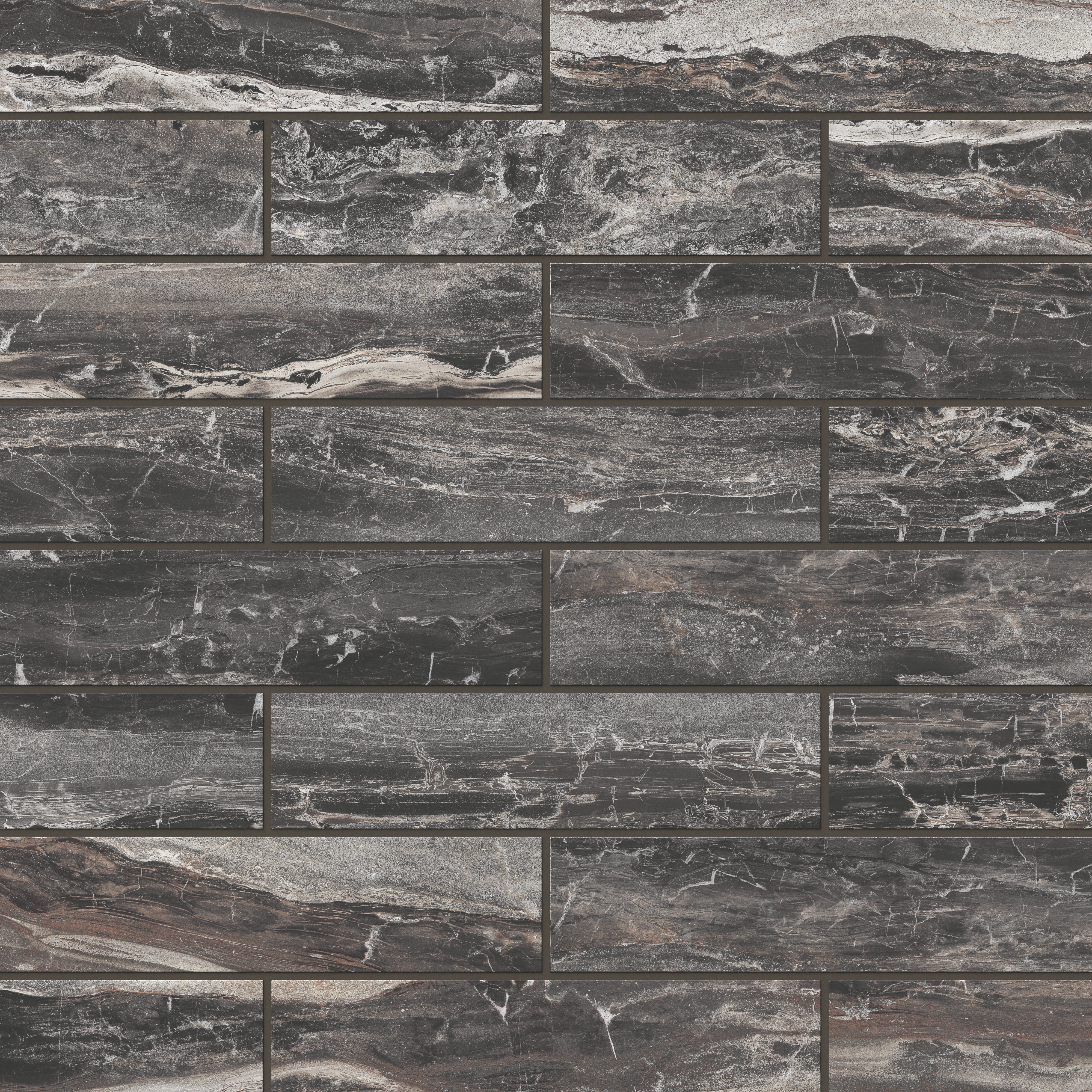 Harley 3x12 Polished Porcelain Tile in Graphite - Image 6