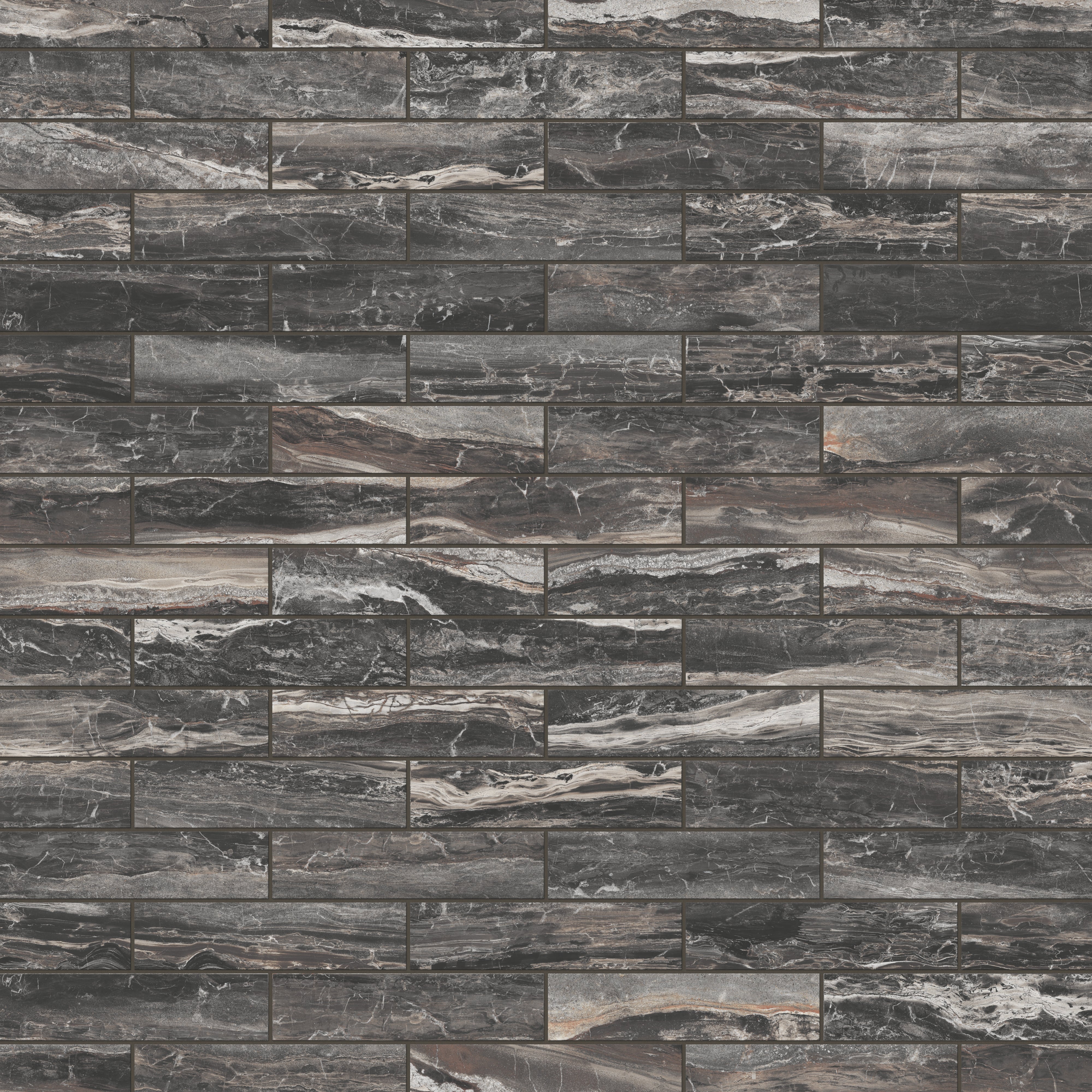 Harley 3x12 Polished Porcelain Tile in Graphite - Image 8