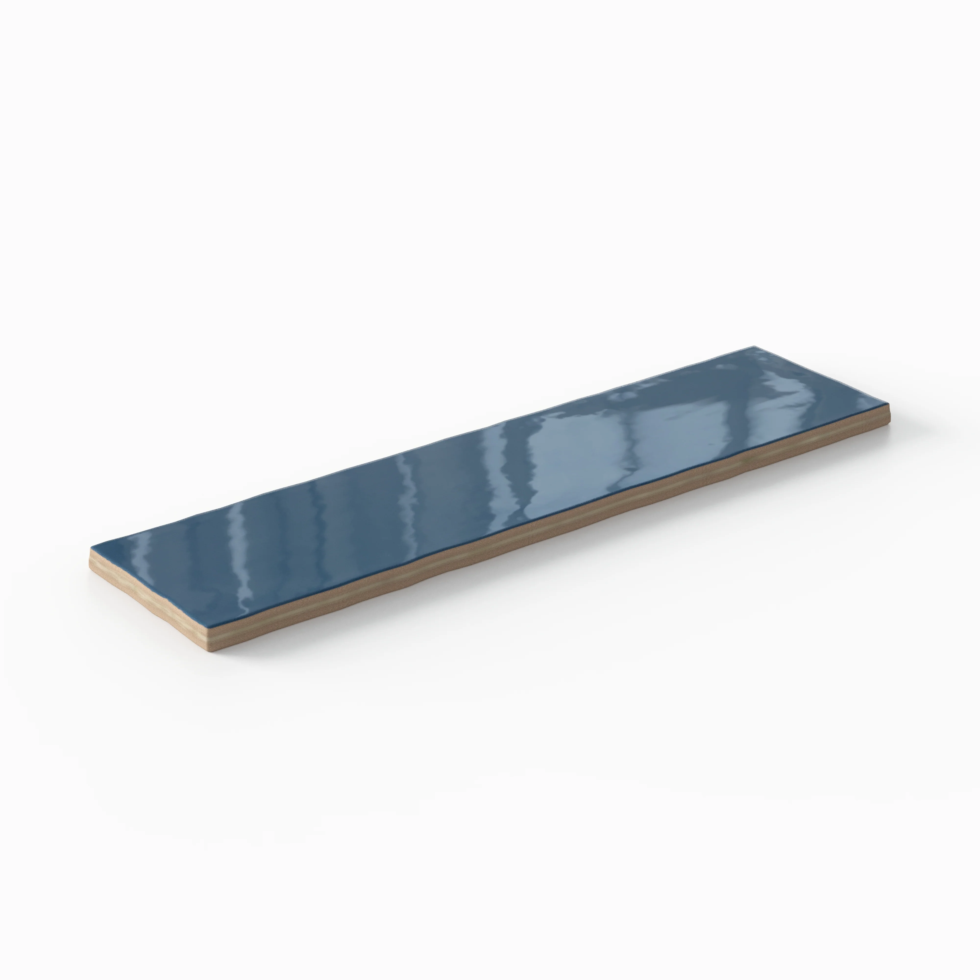 Harper 3x12 Glossy Ceramic Tile in Cerulean - Image 3