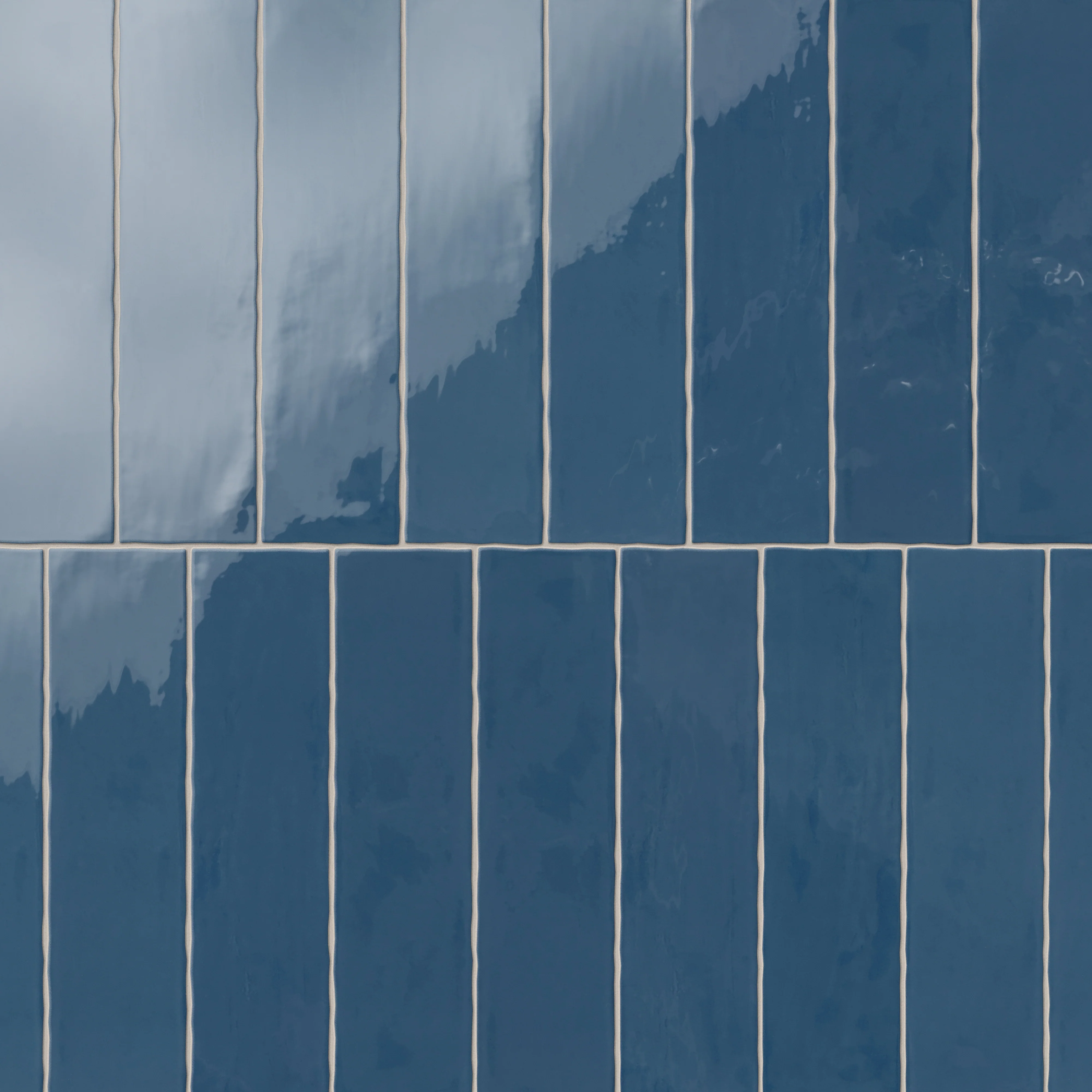 Harper 3x12 Glossy Ceramic Tile in Cerulean - Image 5