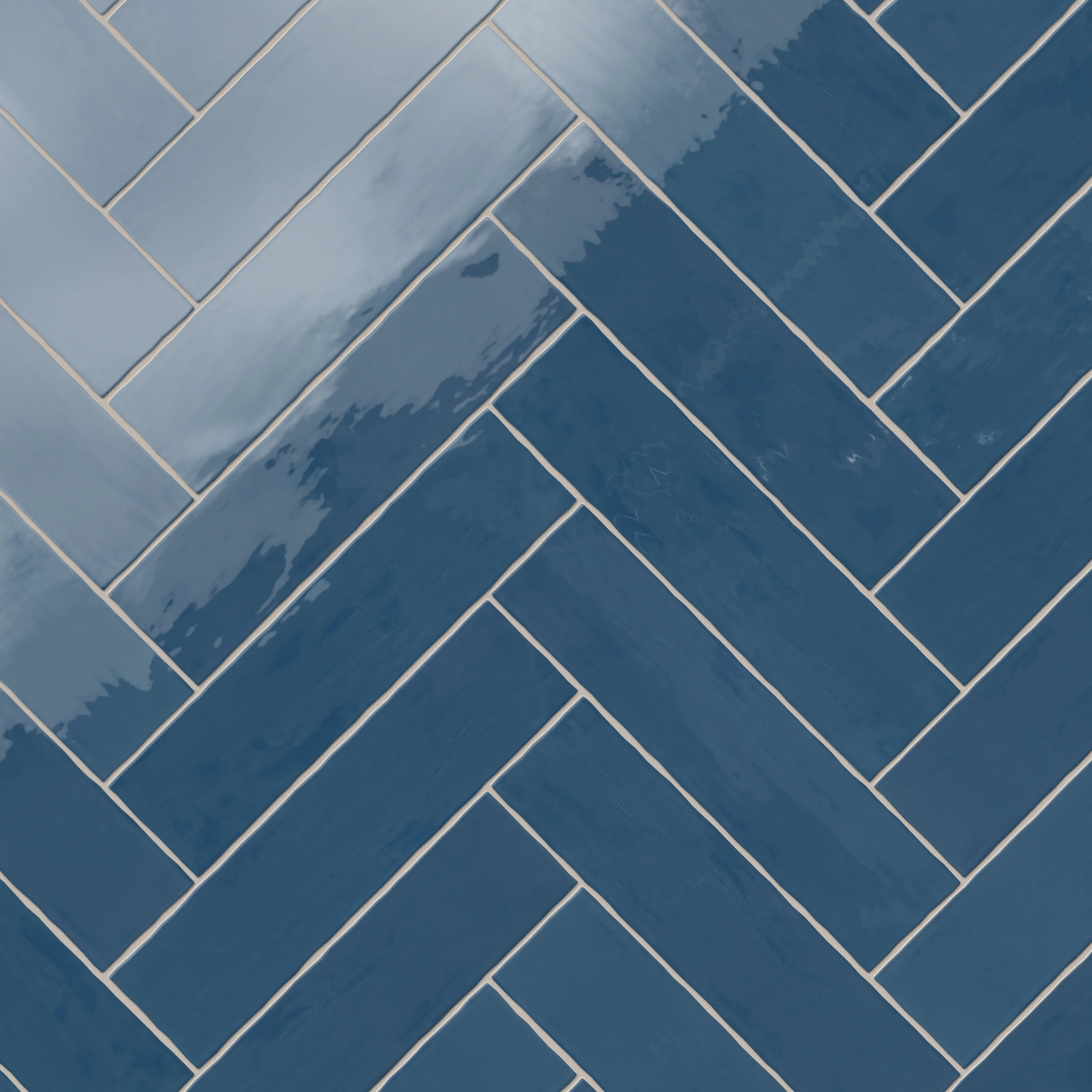 Harper 3x12 Glossy Ceramic Tile in Cerulean - Image 6