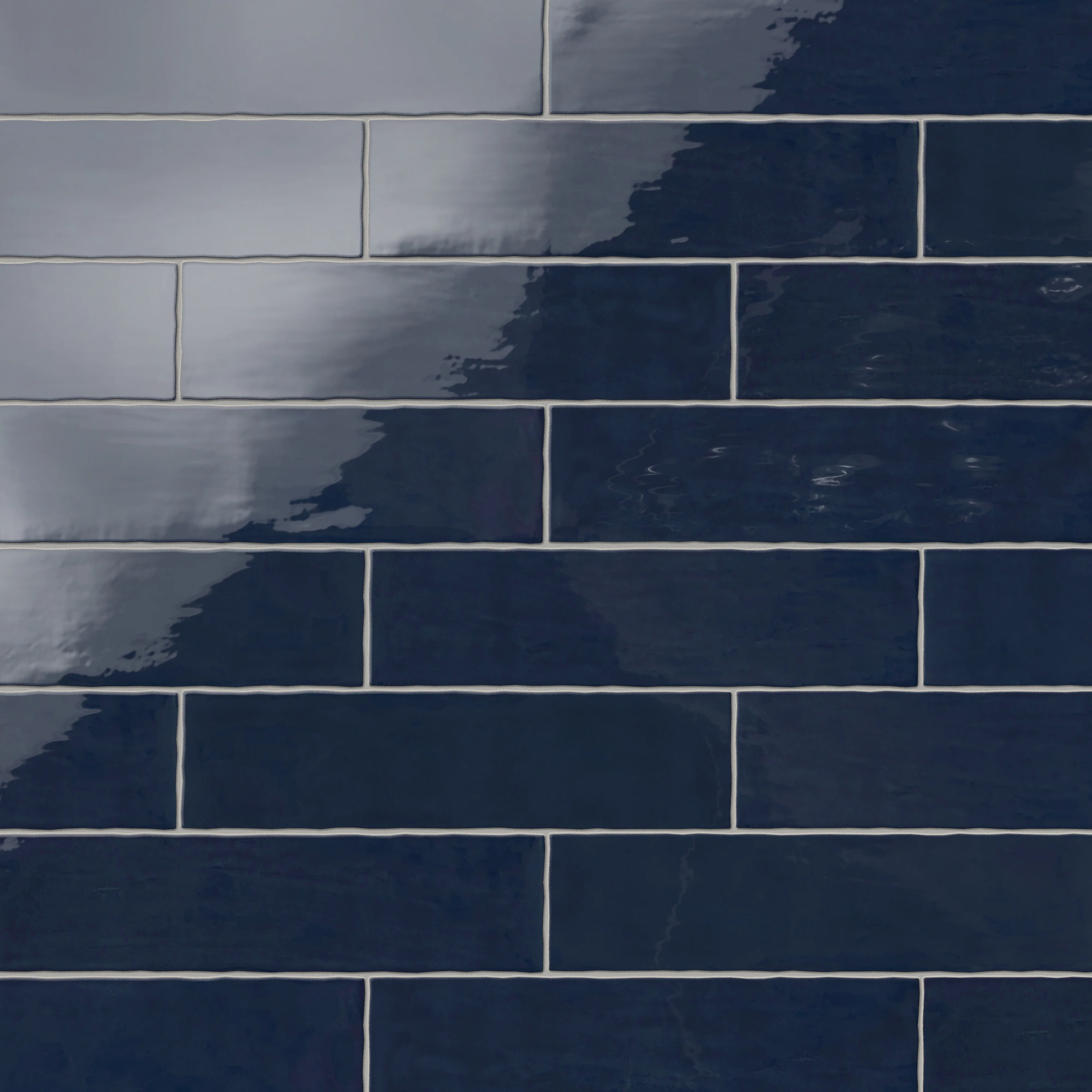 Harper 3x12 Glossy Ceramic Tile in Denim - Image 4