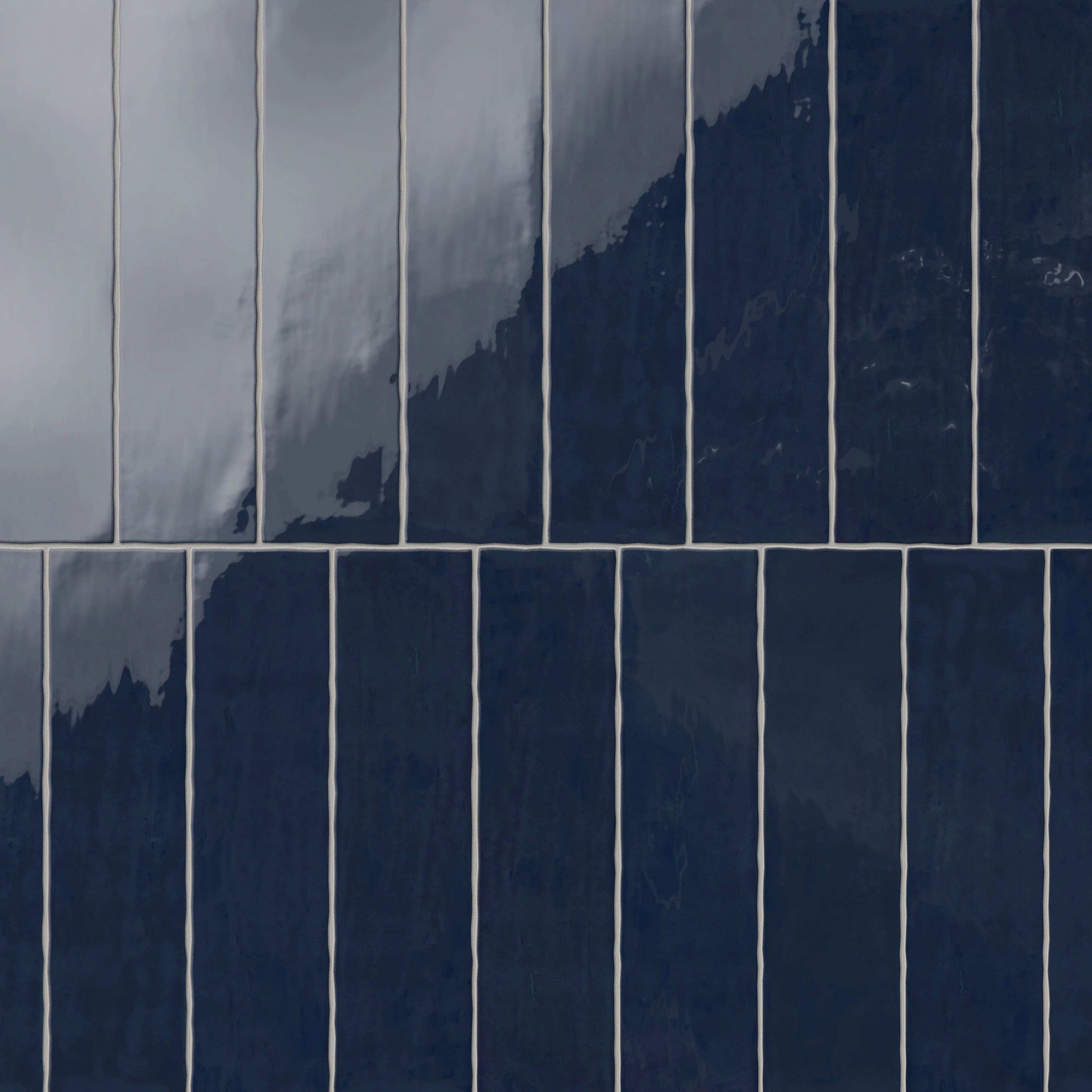 Harper 3x12 Glossy Ceramic Tile in Denim - Image 5