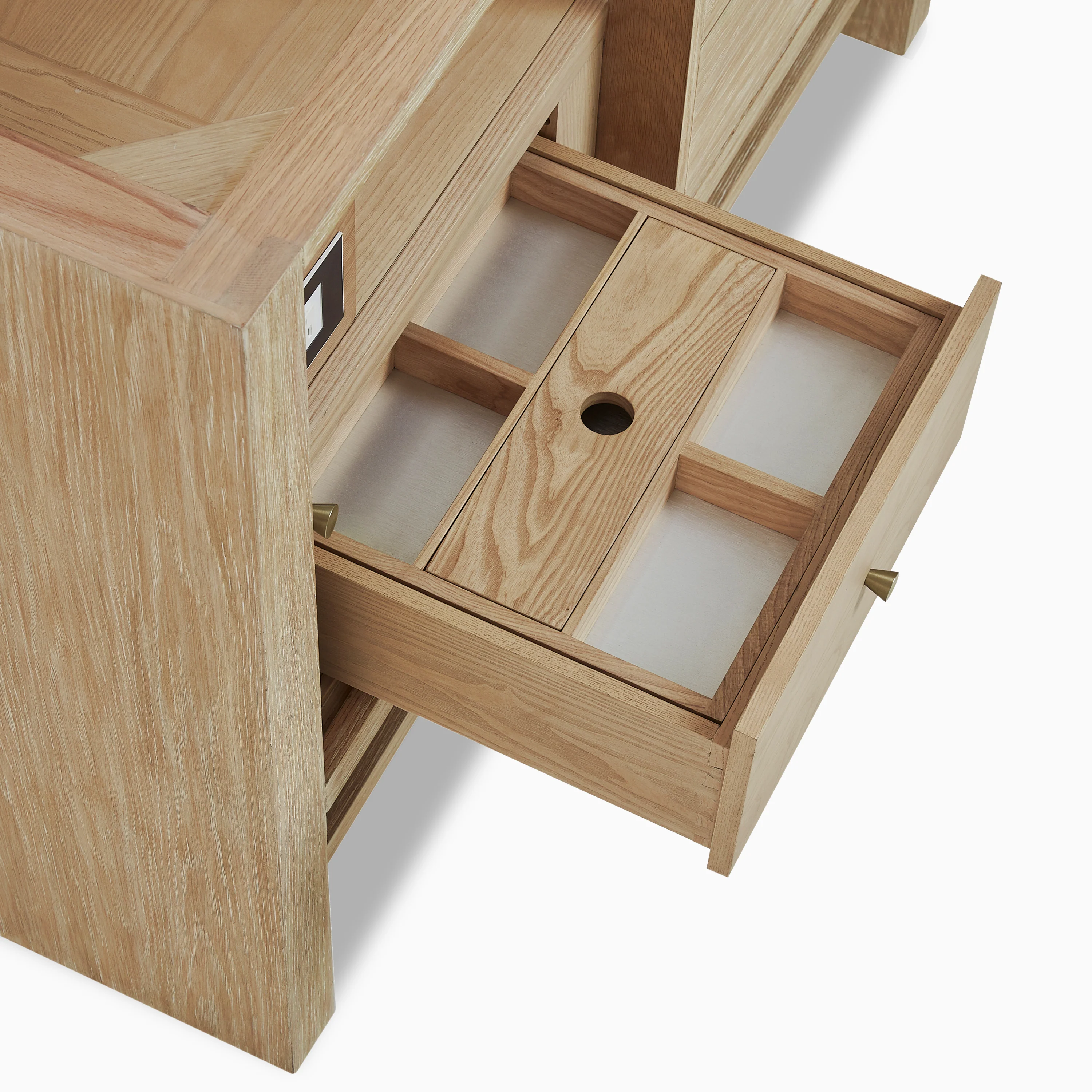 Holly 48" Single Vanity in Sunwashed Oak with 3 cm White Zeus Quartz Top - Image 6