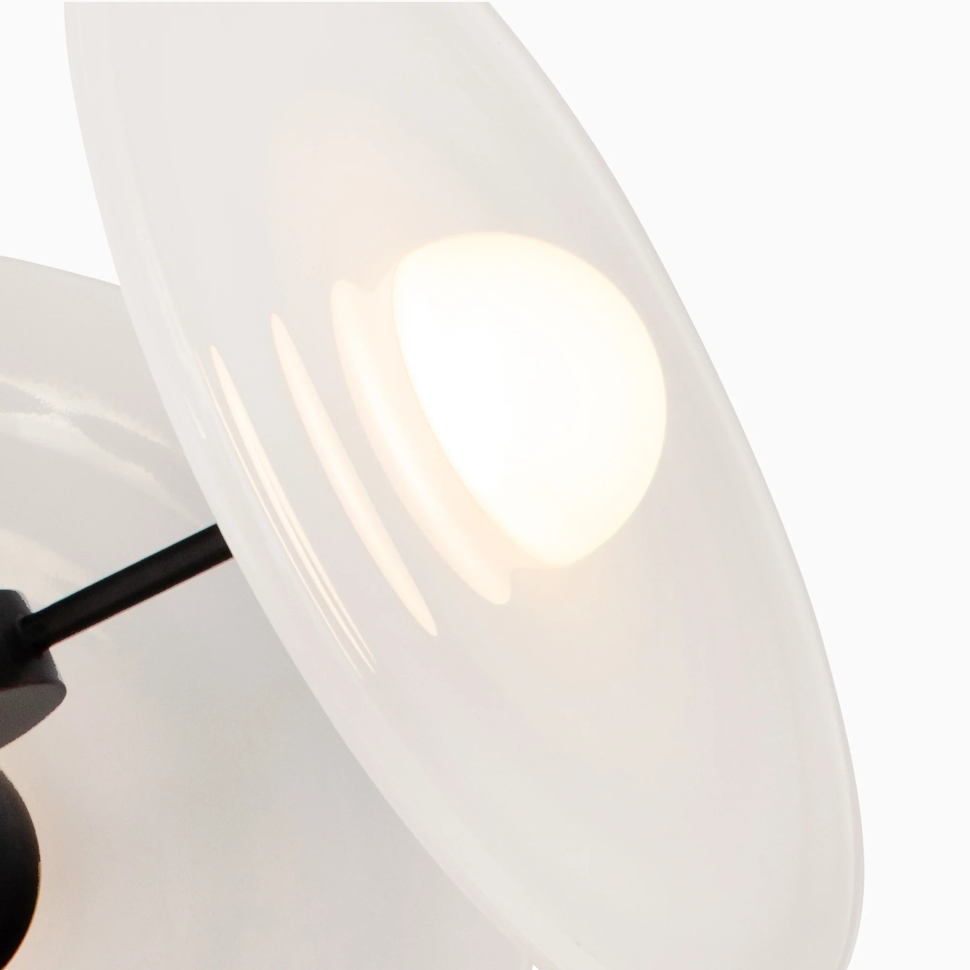 Lumira 18" LED Pendant in Urban Bronze/Glossy Opal - Image 3