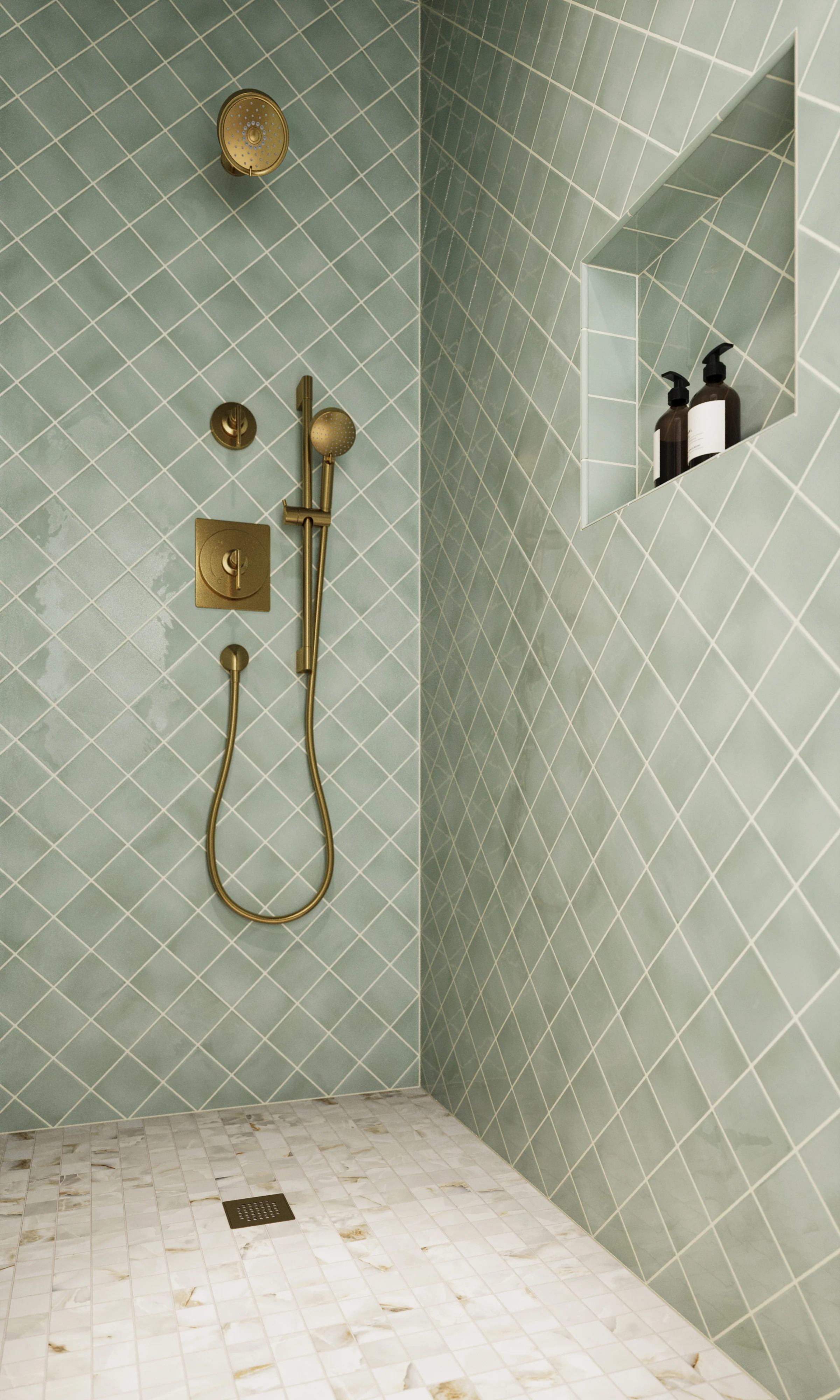 Maisie 4x4 Glossy Ceramic Tile in Pistachio - Image 14