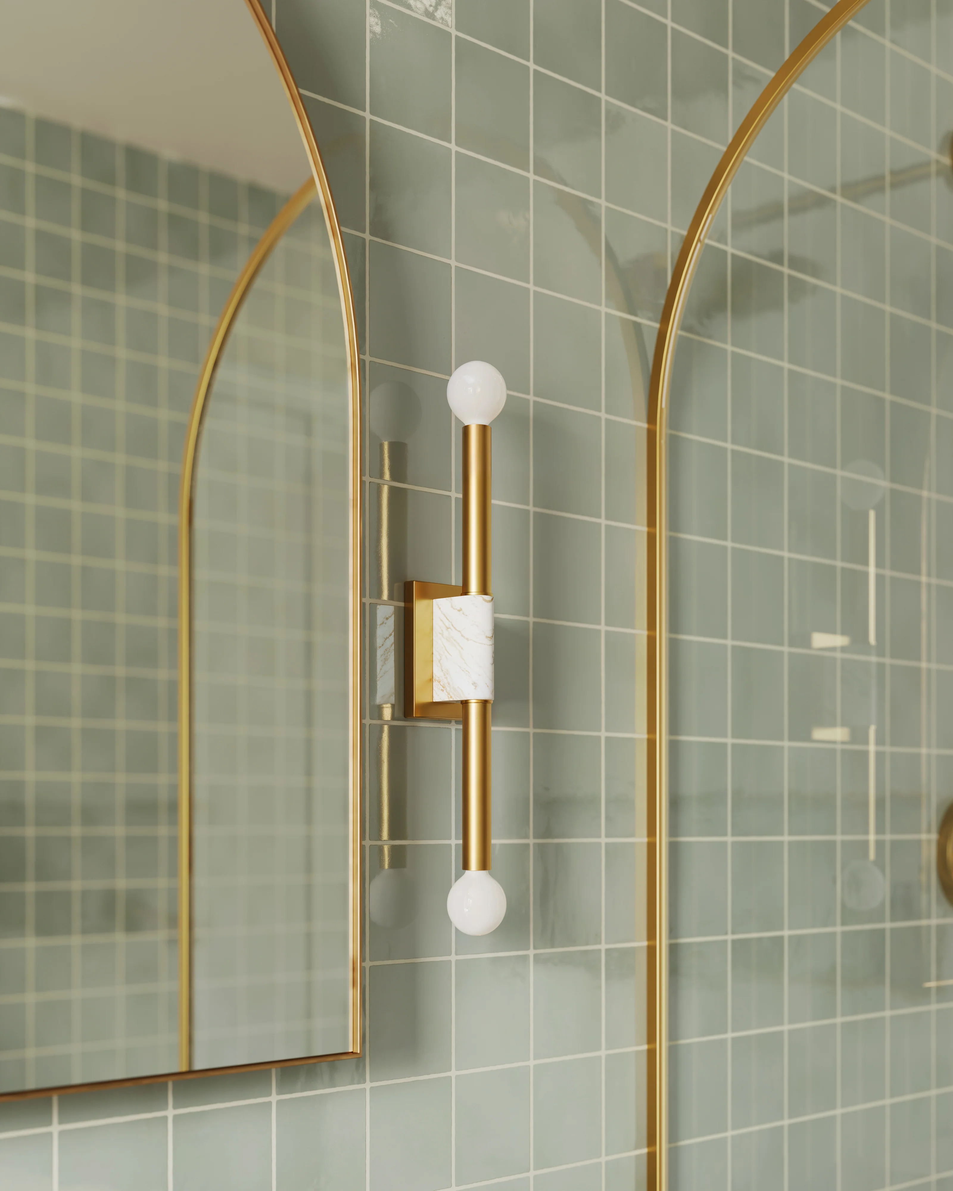 Maisie 4x4 Glossy Ceramic Tile in Pistachio - Image 9