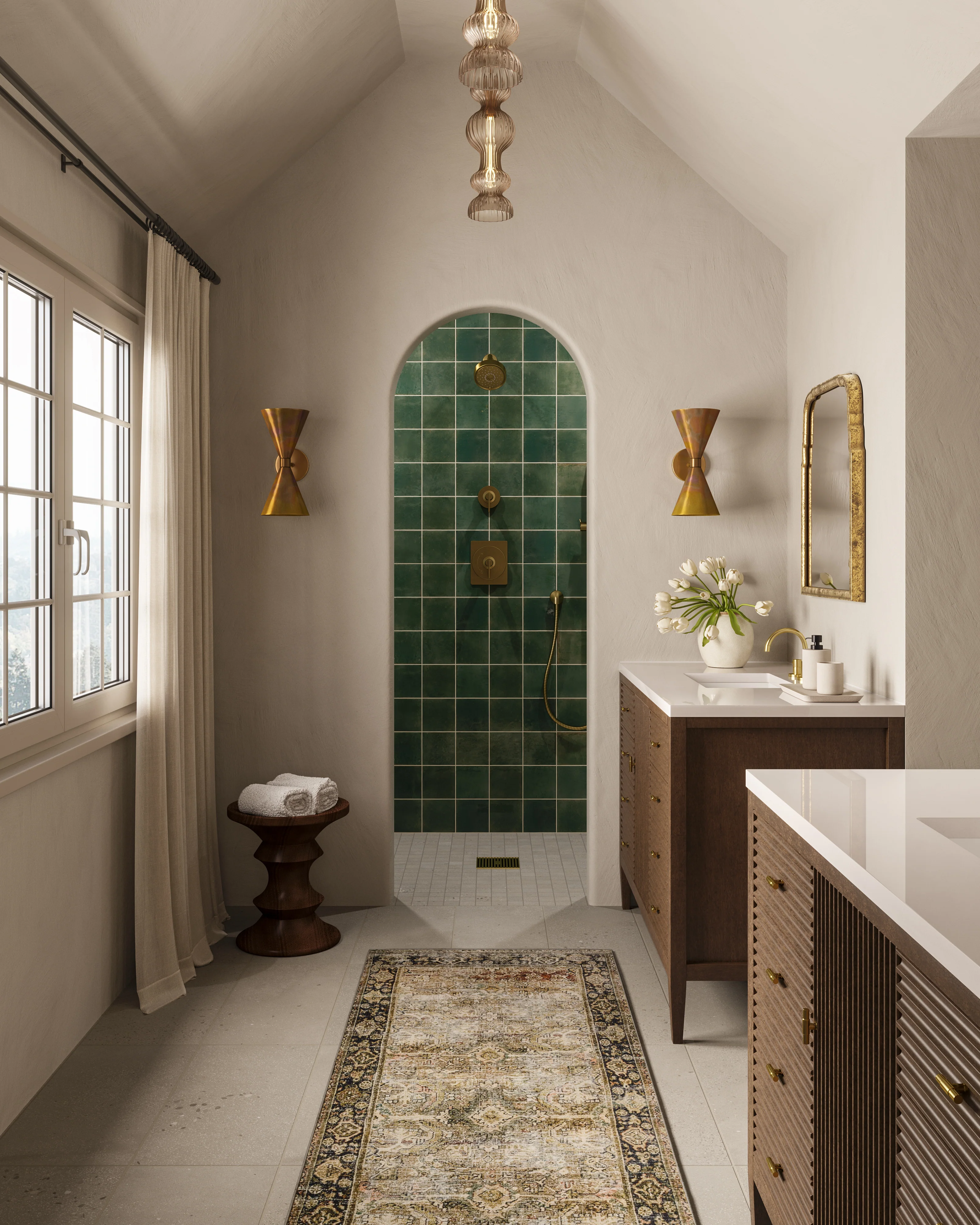 Clementine  Mirror in Antiqued Gold Leaf - Image 10