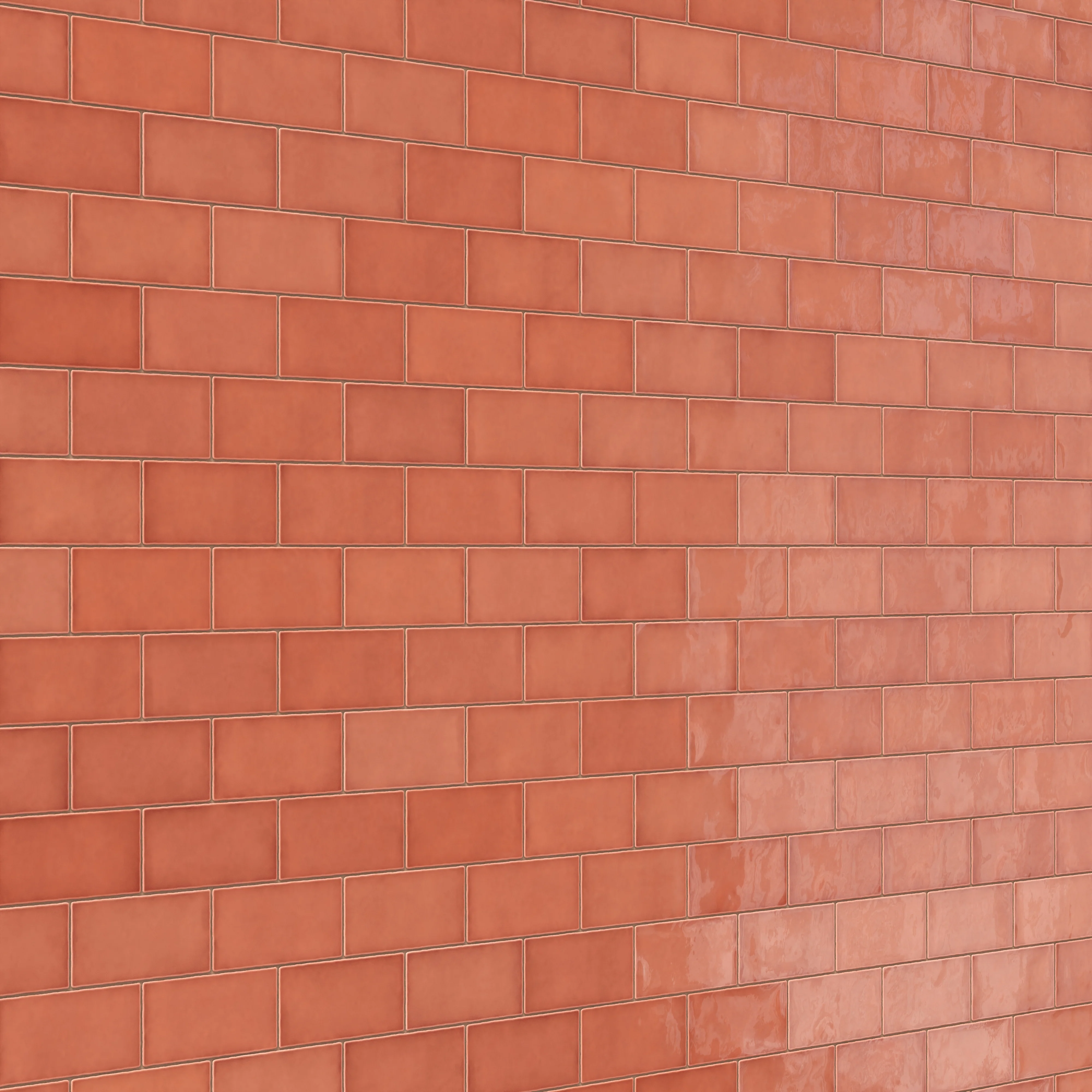 Mikayla 2.5x5 Glossy Ceramic Tile in Coral - Image 6