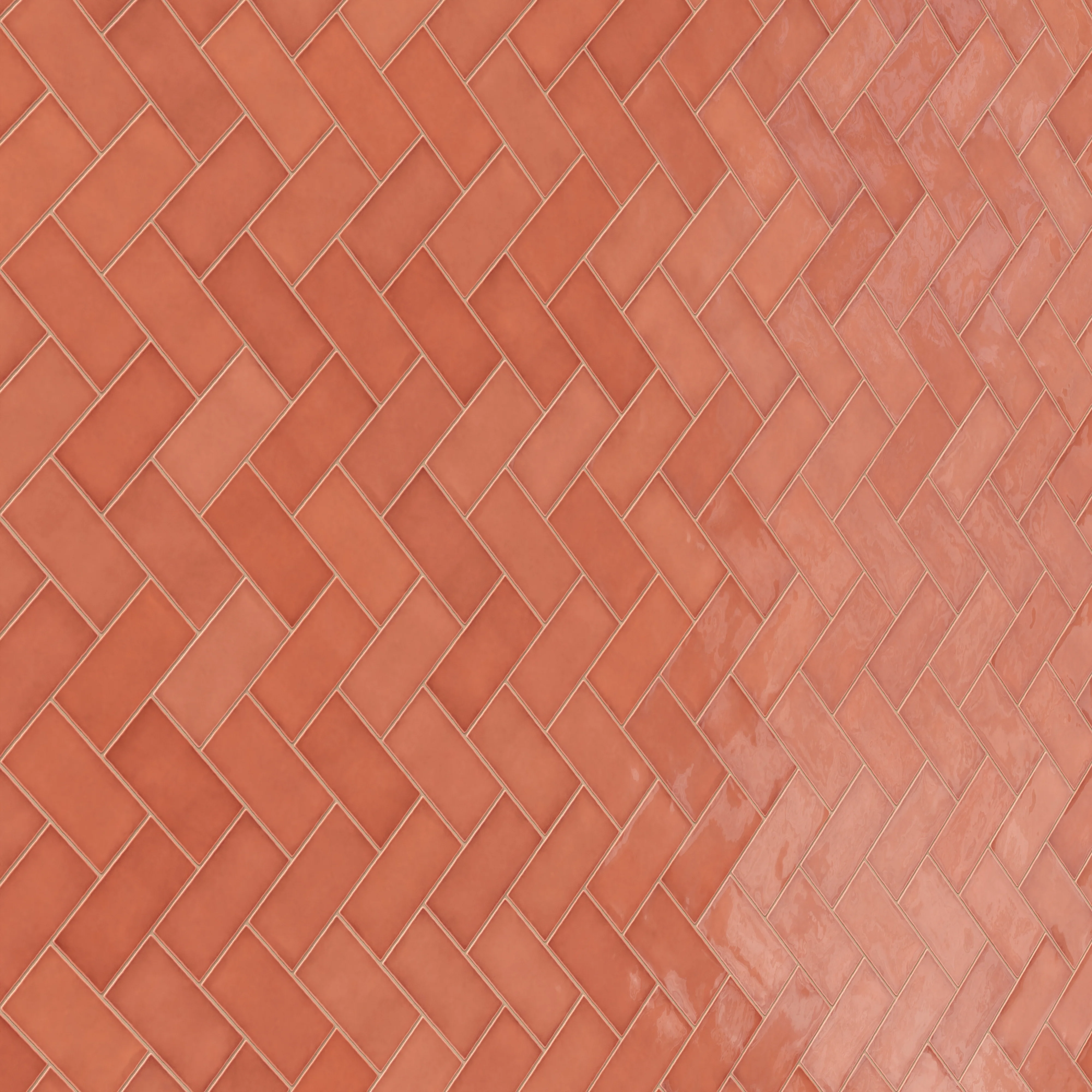 Mikayla 2.5x5 Glossy Ceramic Tile in Coral - Image 8