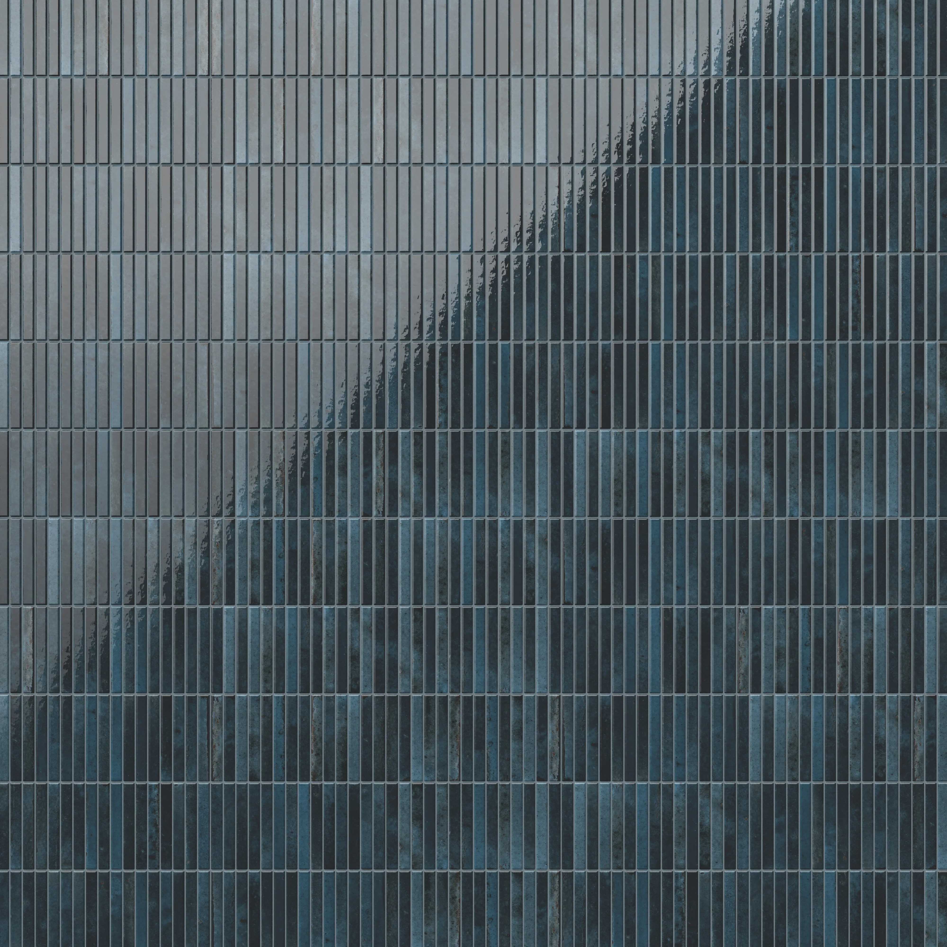 Miley 4.5x9.1 Glossy Porcelain Tile in Indigo - Image 6