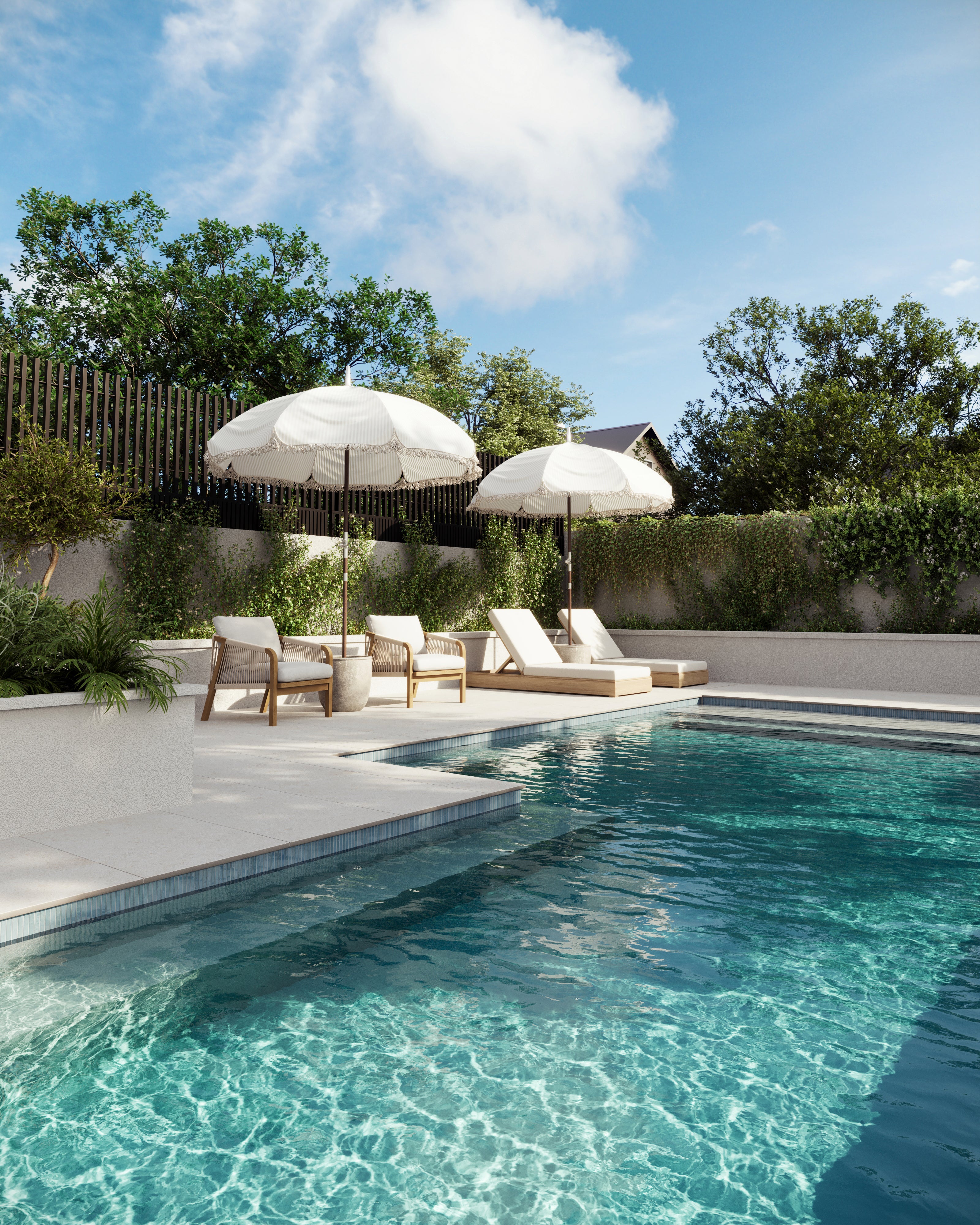 Miley 4.5x9.1 Glossy Porcelain Tile in Water - Image 18