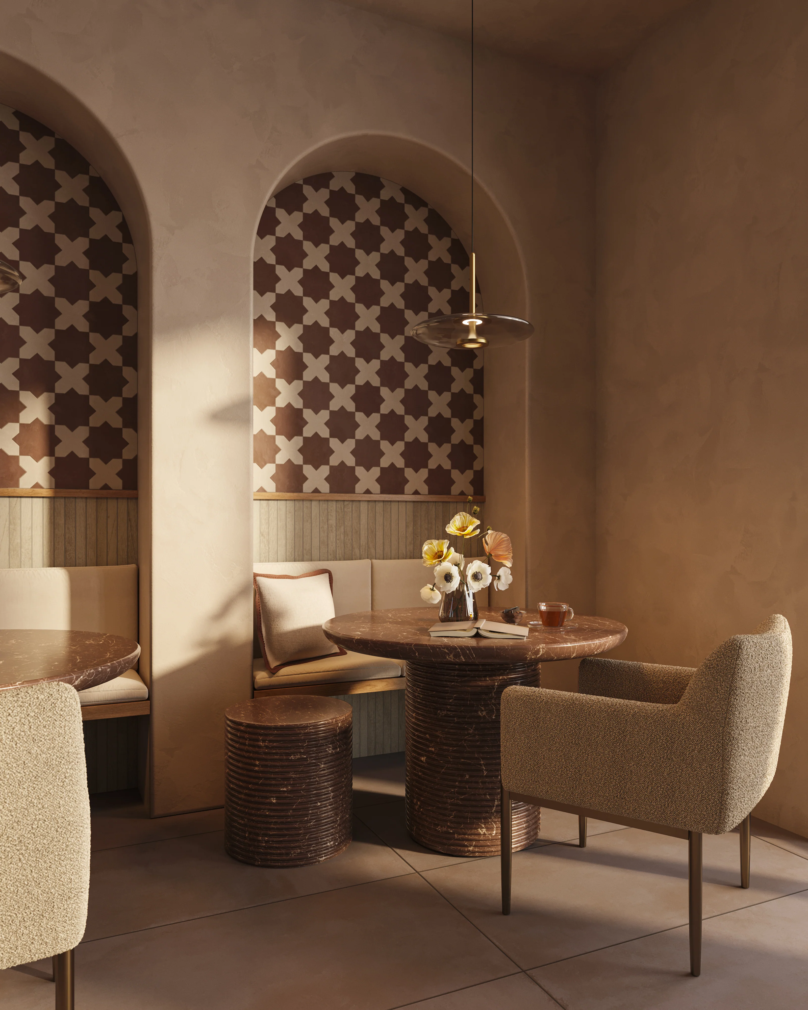 Nora 8x48 Matte Porcelain Mosaic Tile in Foam - Image 8