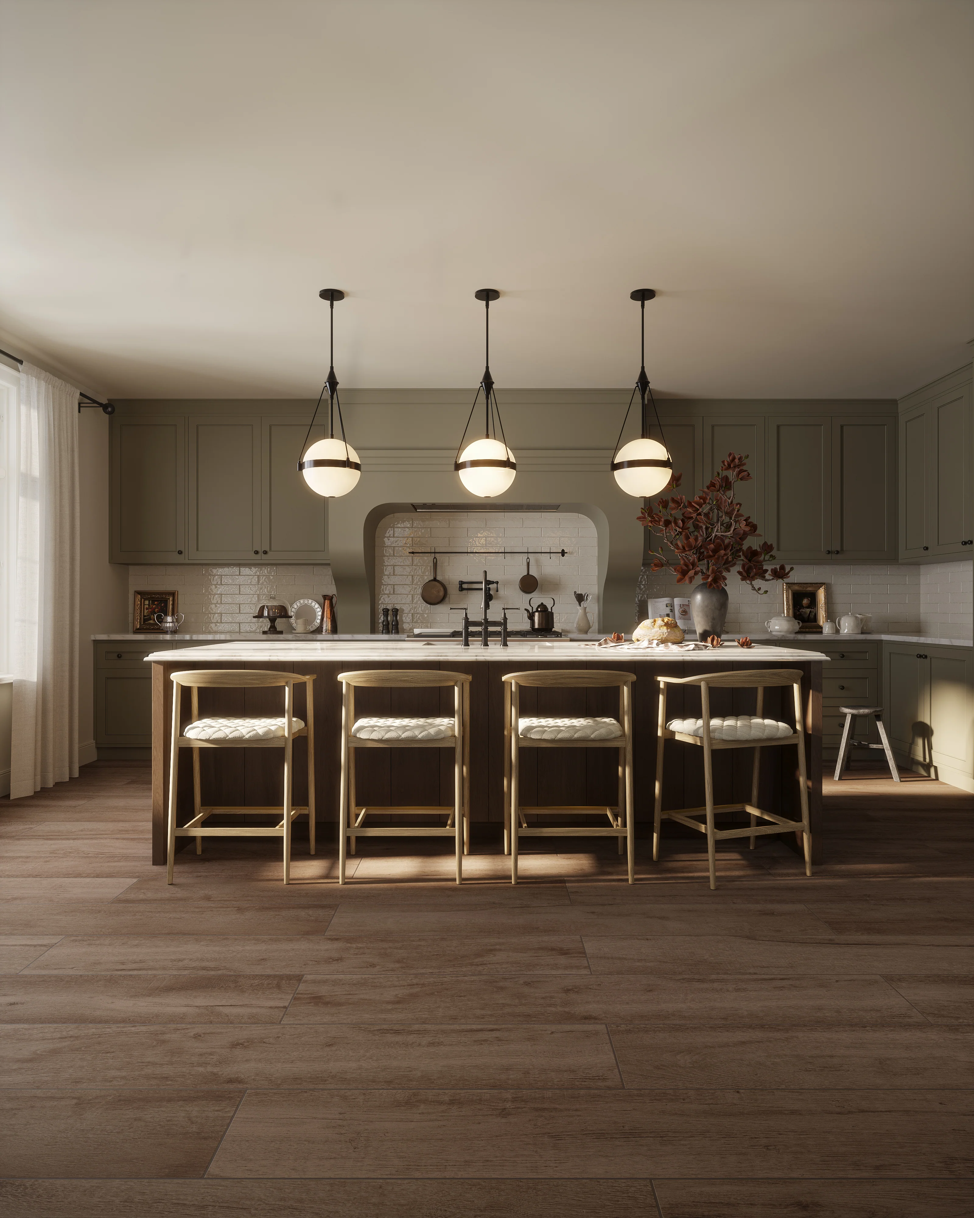 Nora 8x48 Matte Porcelain Tile in Espresso - Image 10