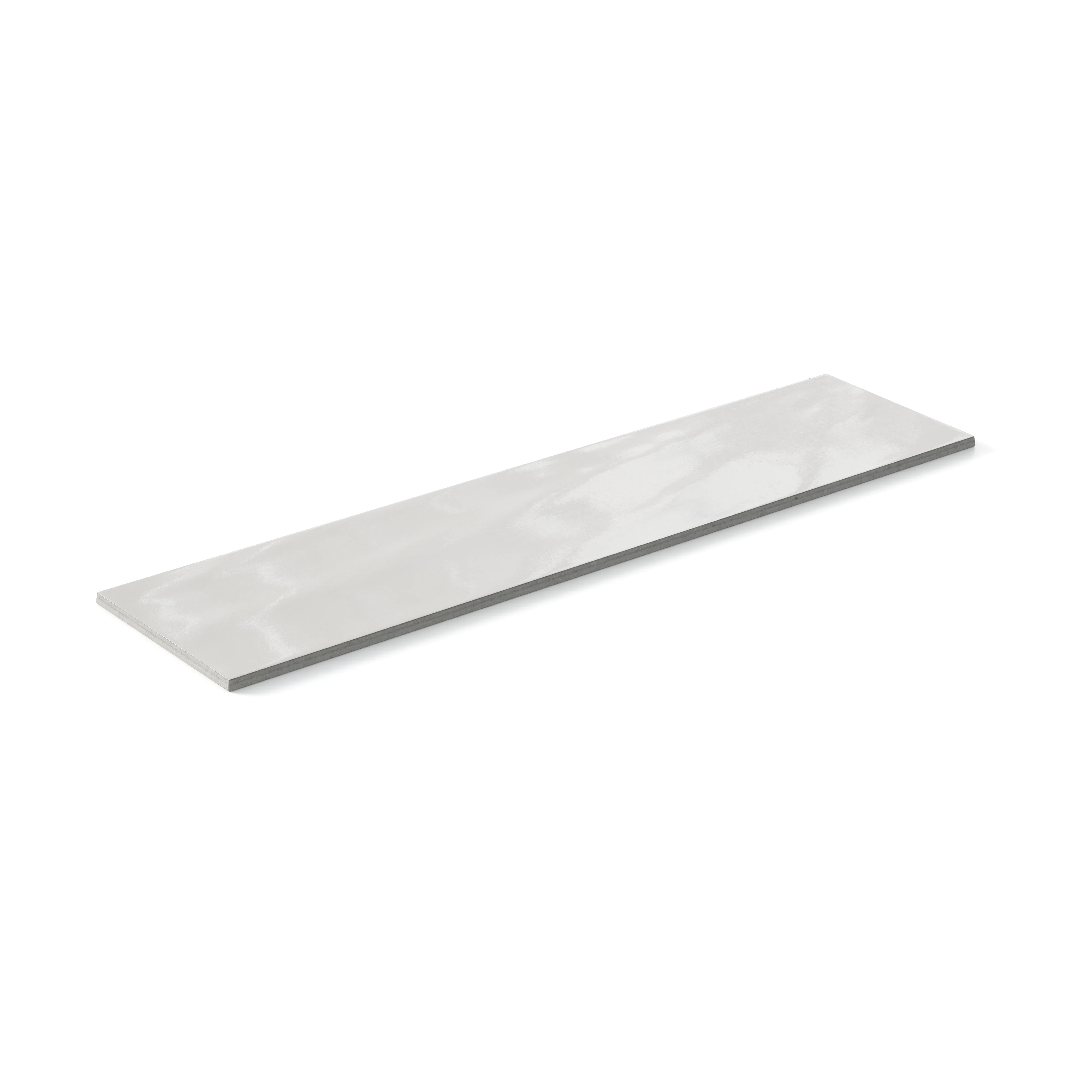 Palmer 6x24 Glossy Porcelain Tile in Bianco - Image 3