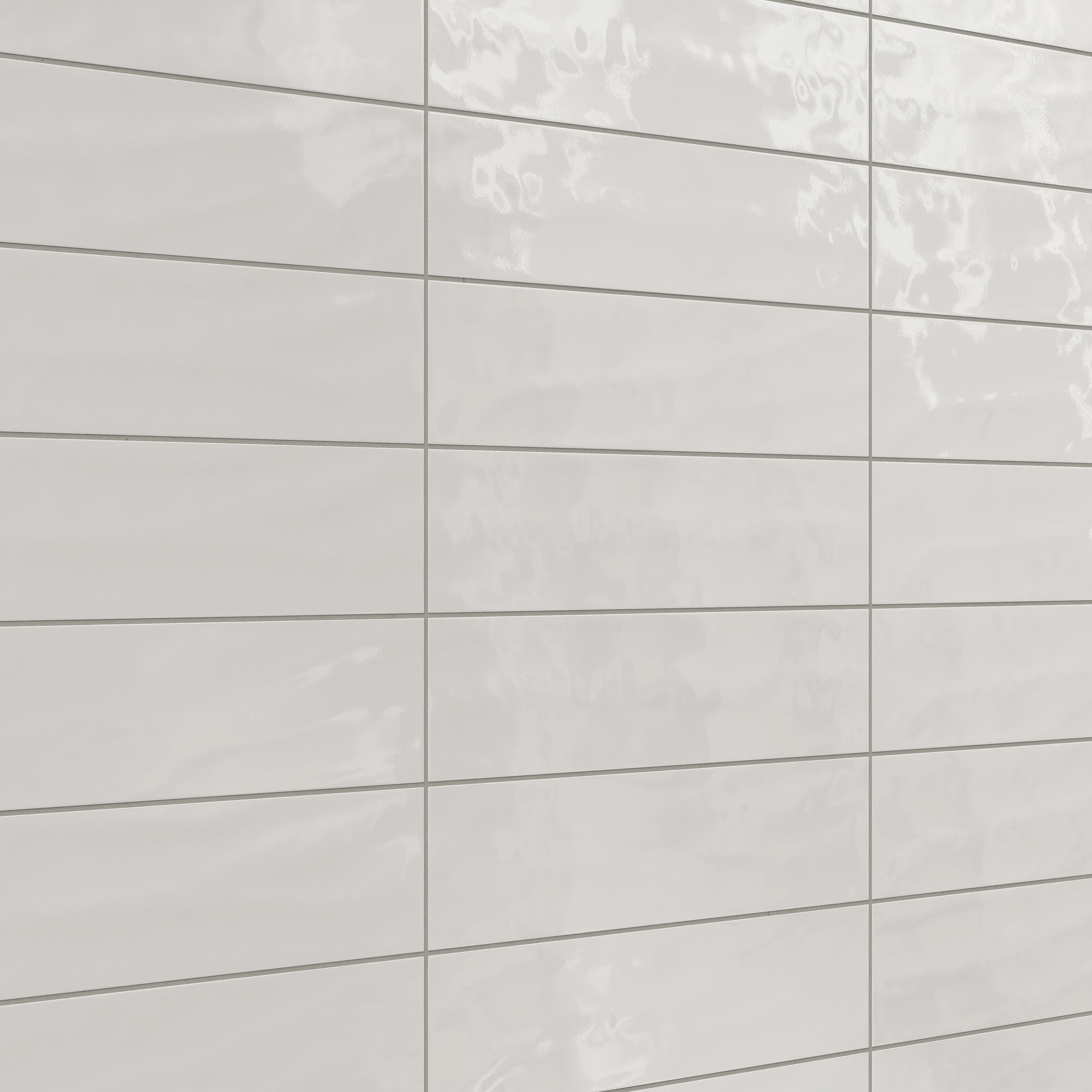 Palmer 6x24 Glossy Porcelain Tile in Bianco - Image 4