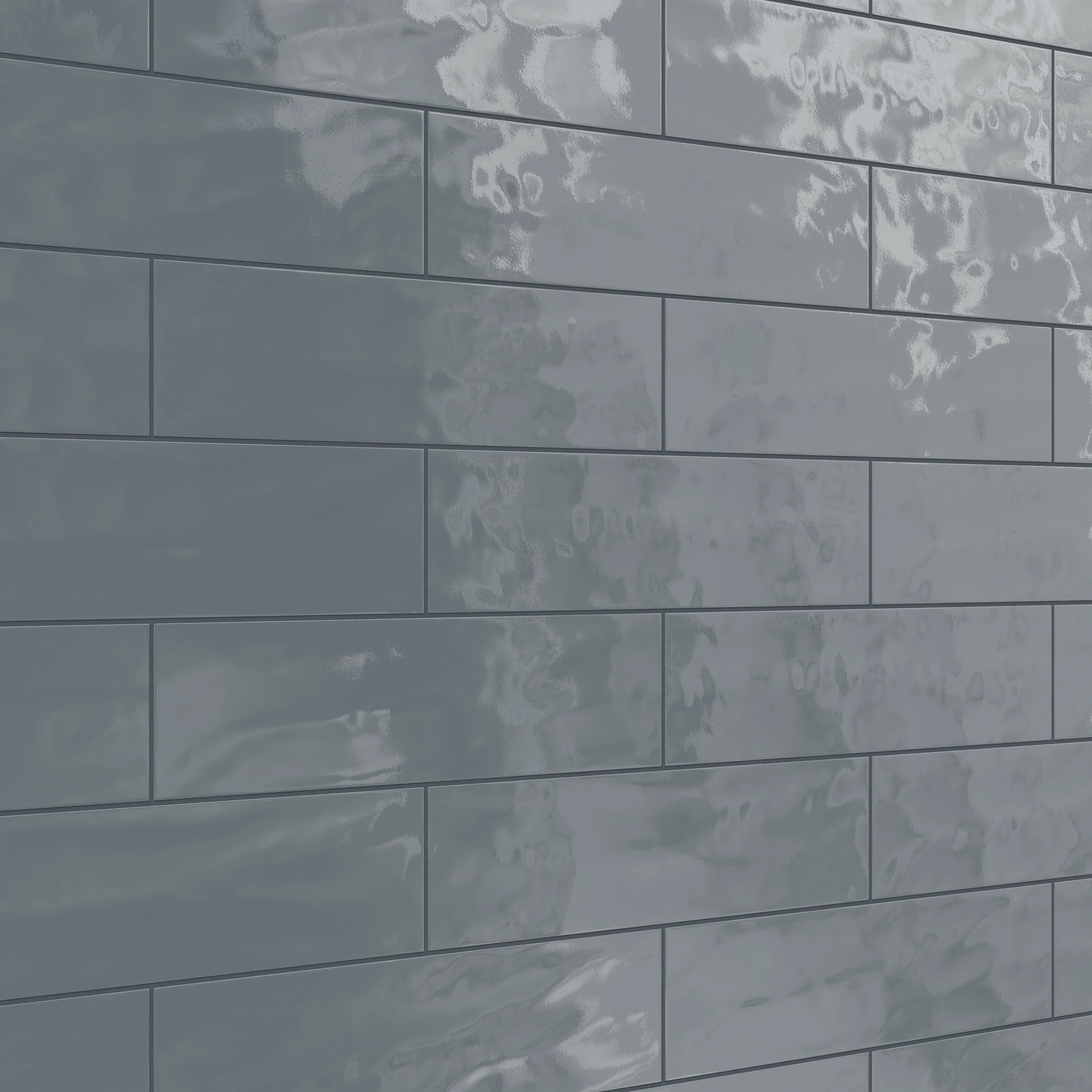Palmer 6x24 Glossy Porcelain Tile in Blue Grey - Image 7