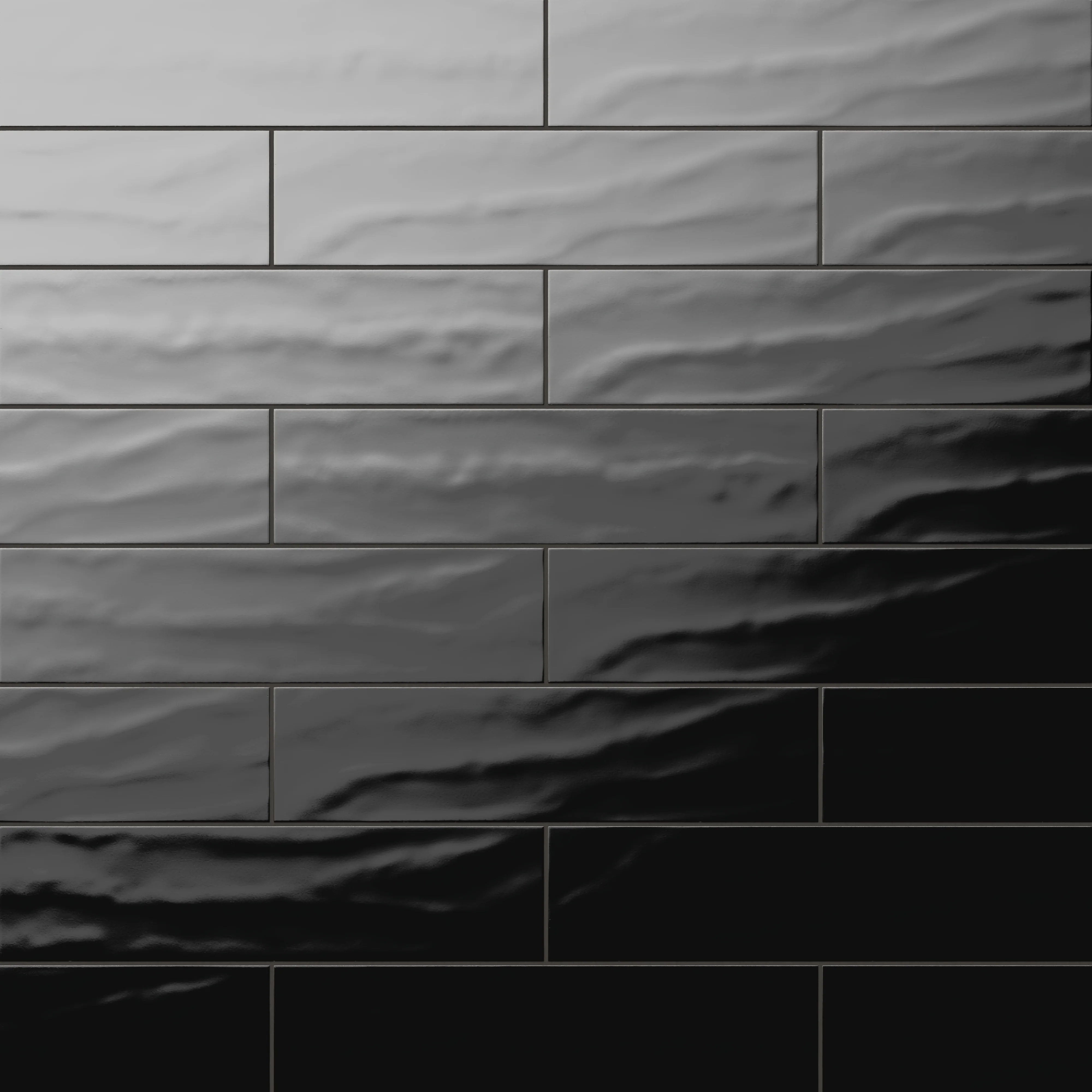 Palmer 6x24 Glossy Porcelain Tile in Nero - Image 6