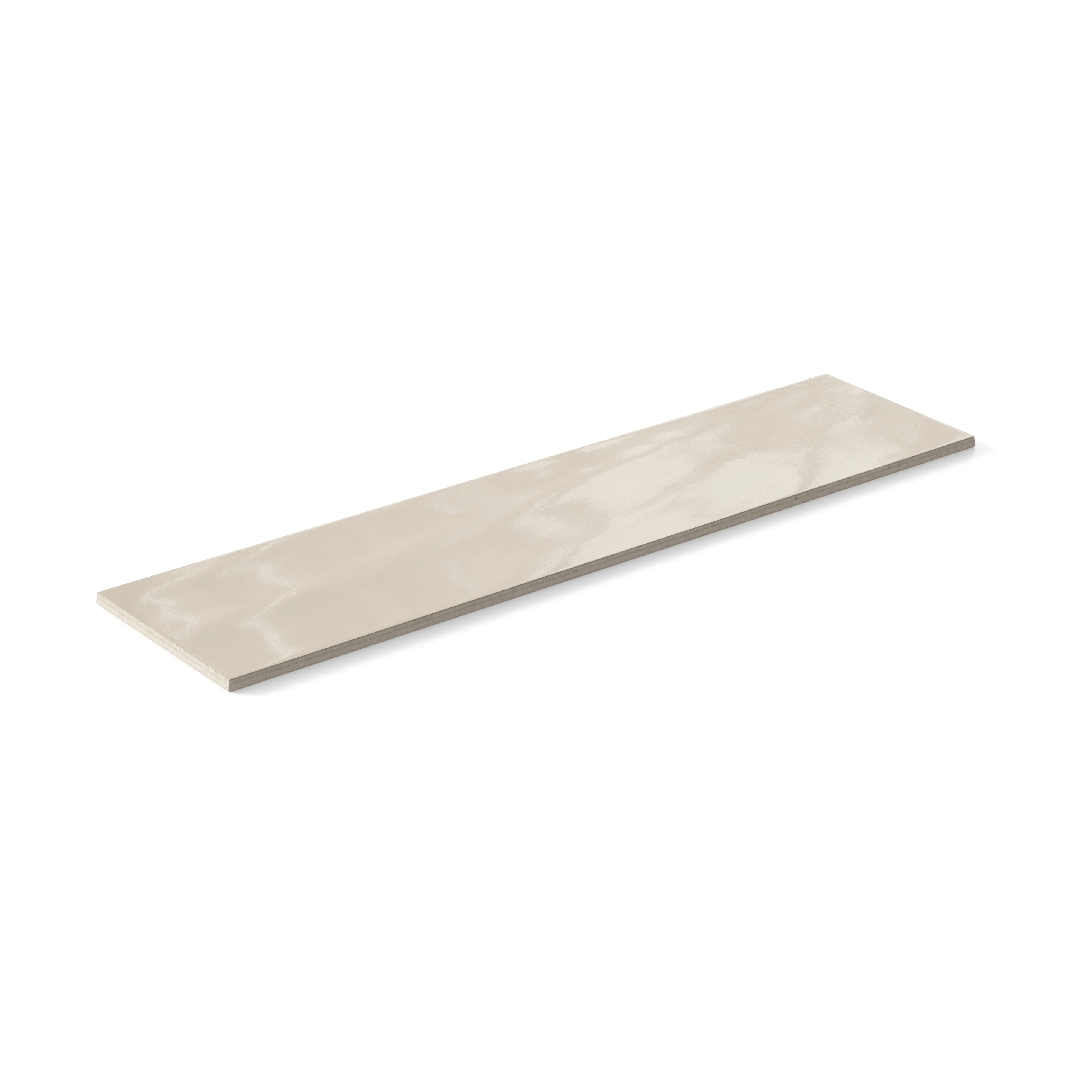 Palmer 6x24 Glossy Porcelain Tile in Sand - Image 3