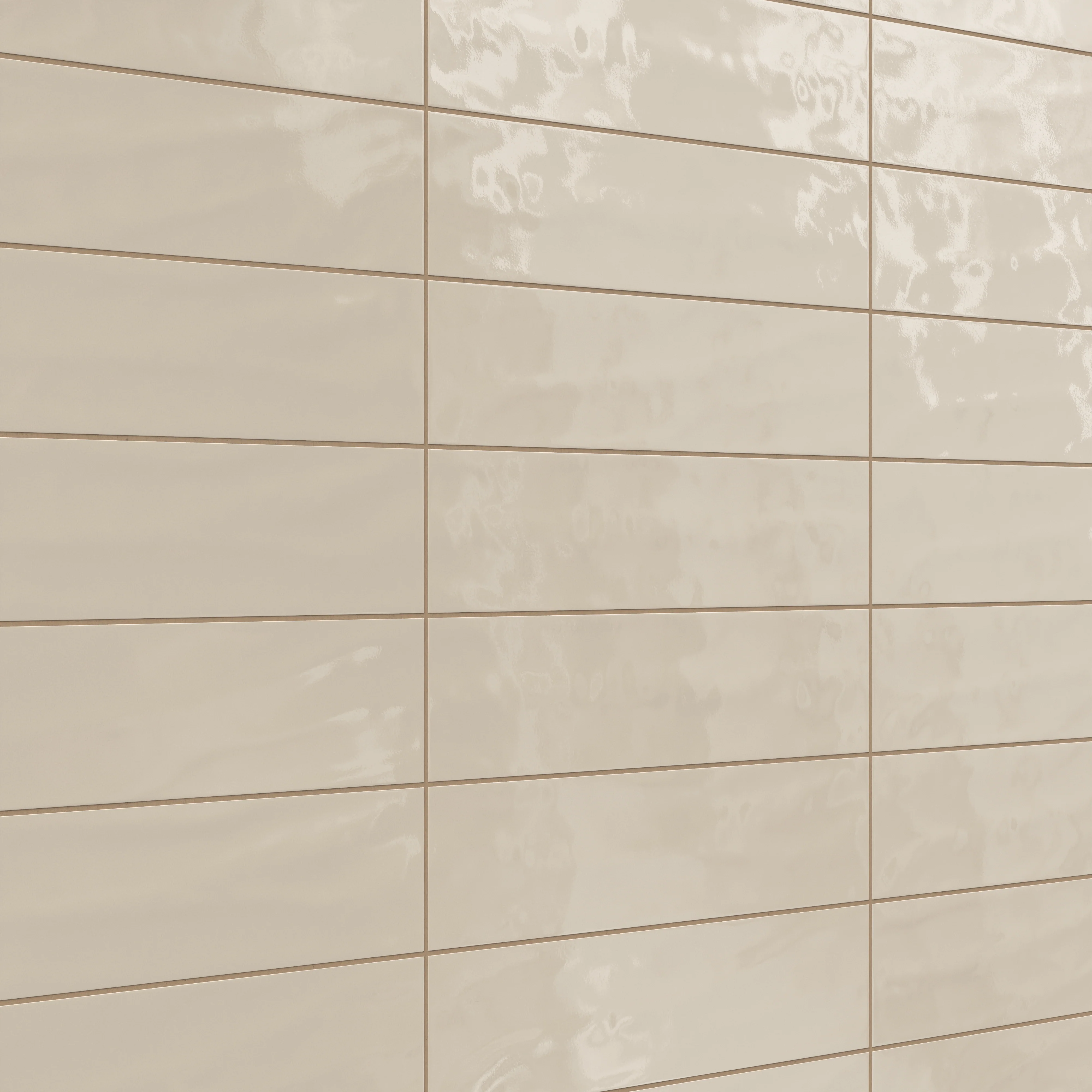 Palmer 6x24 Glossy Porcelain Tile in Sand - Image 4