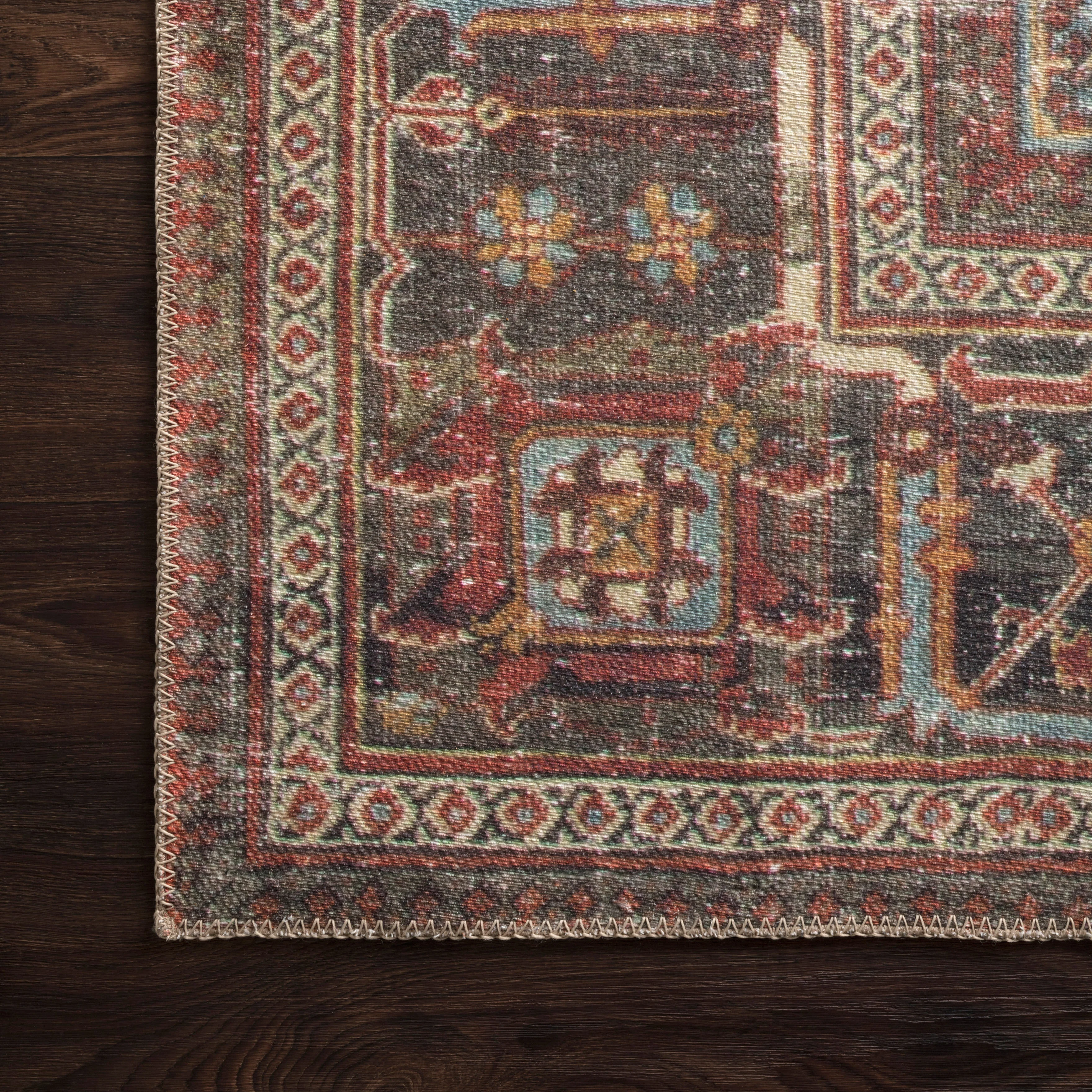 Pascal Rug in Burgundy / Graphite - Image 4