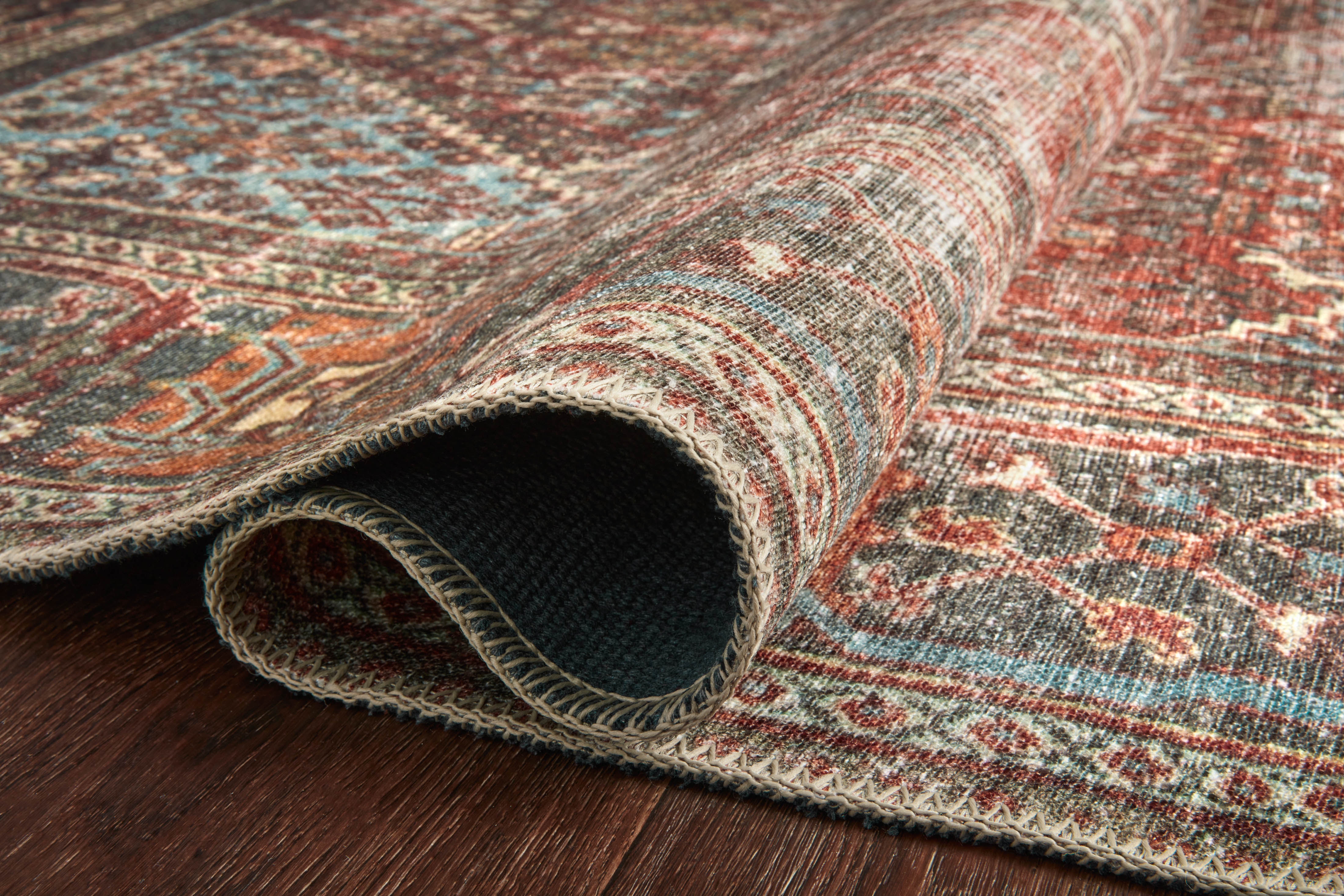 Pascal Rug in Burgundy / Graphite - Image 6