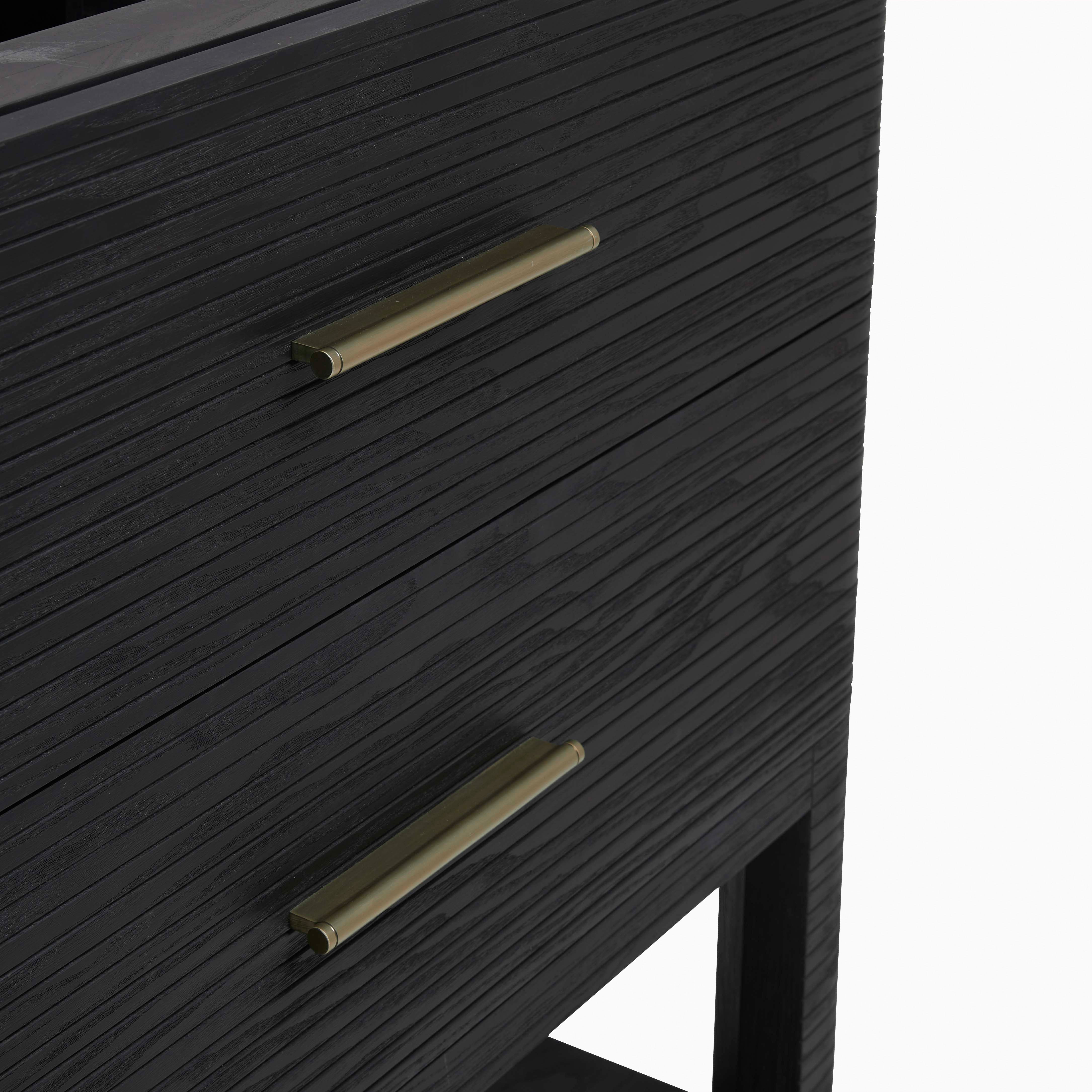 Paxton 36" Single Vanity in Carbon Oak with 3 cm White Zeus Quartz Top - Image 3