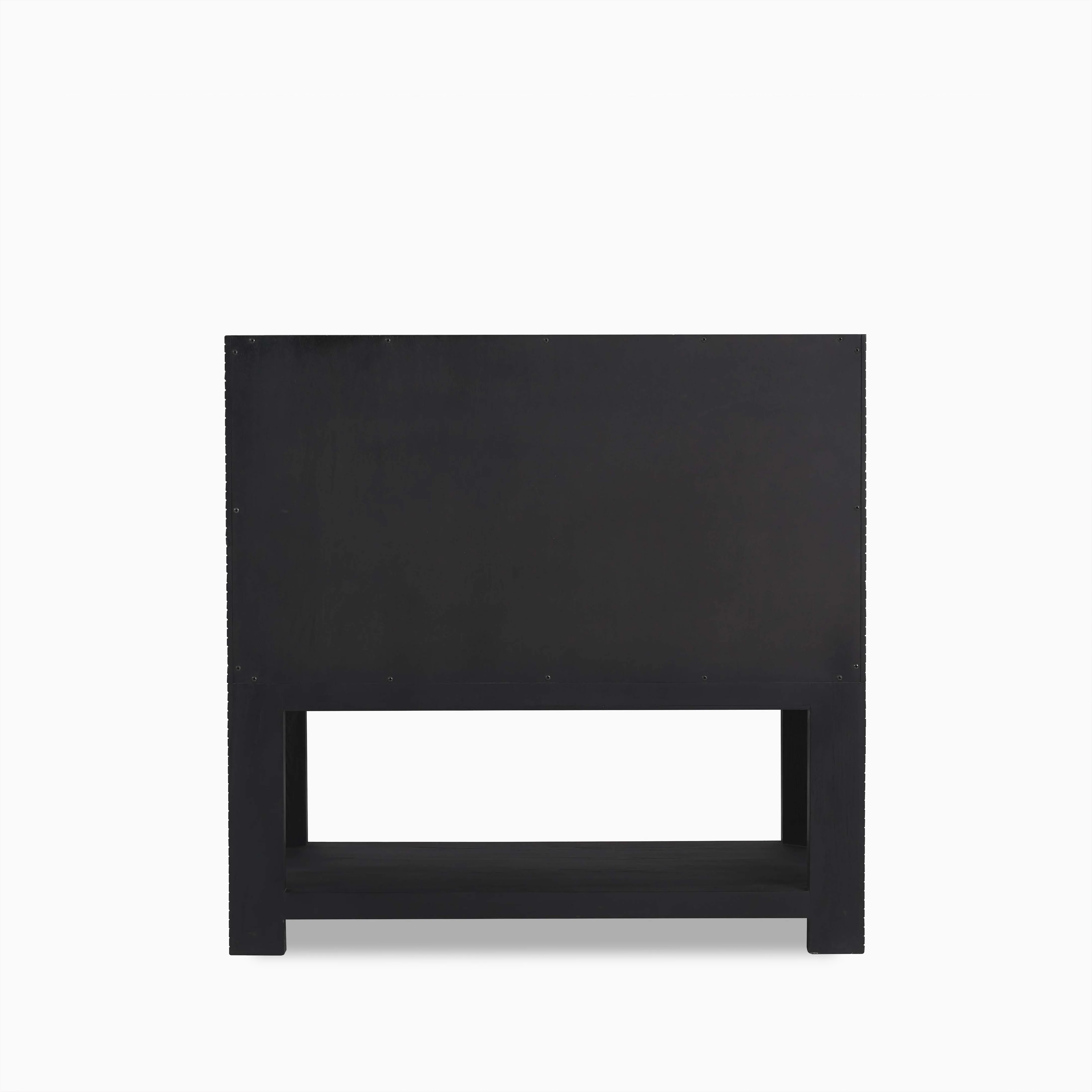 Paxton 36" Single Vanity in Carbon Oak with 3 cm White Zeus Quartz Top - Image 5