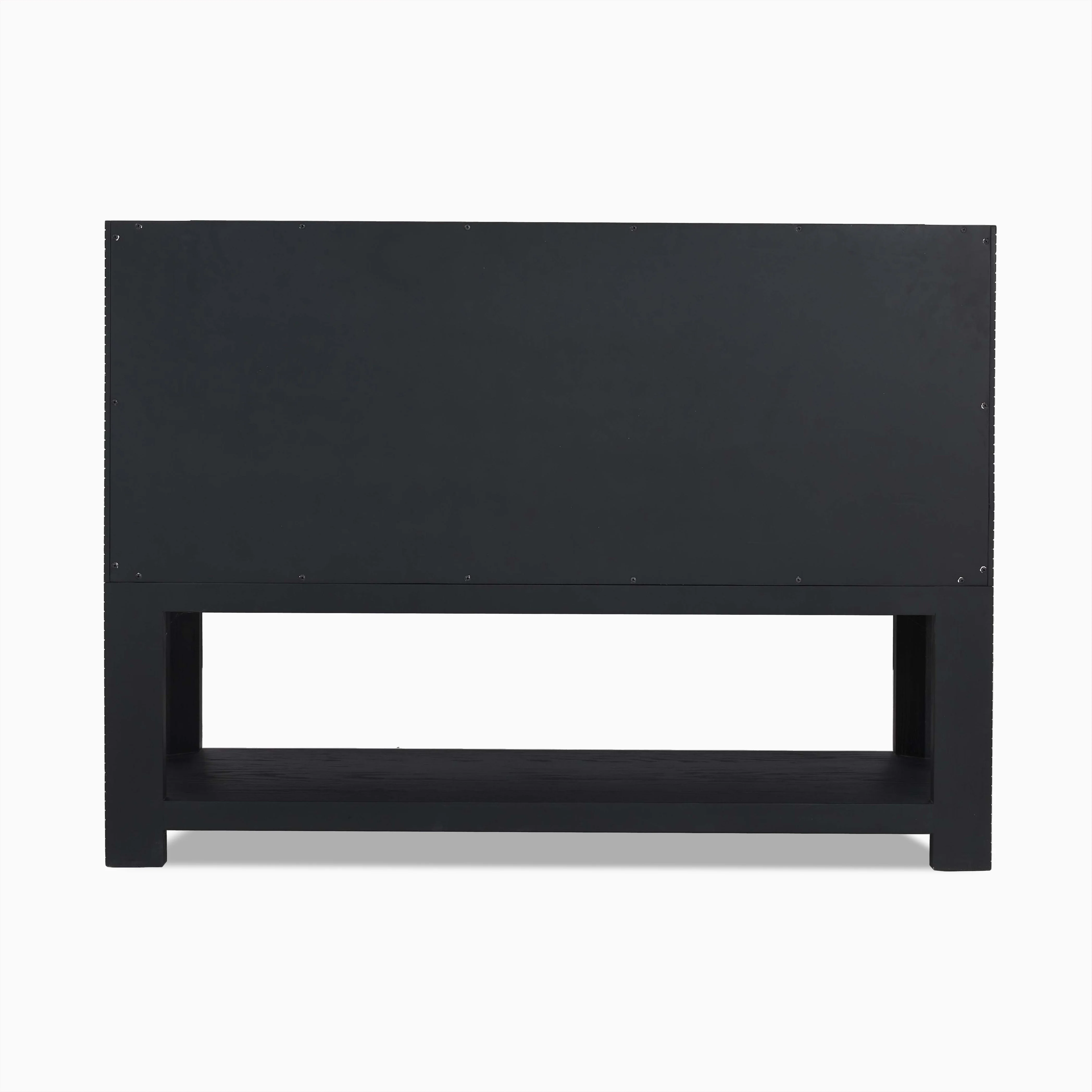 Paxton 48" Single Vanity in Carbon Oak with 3 cm White Zeus Quartz Top - Image 5