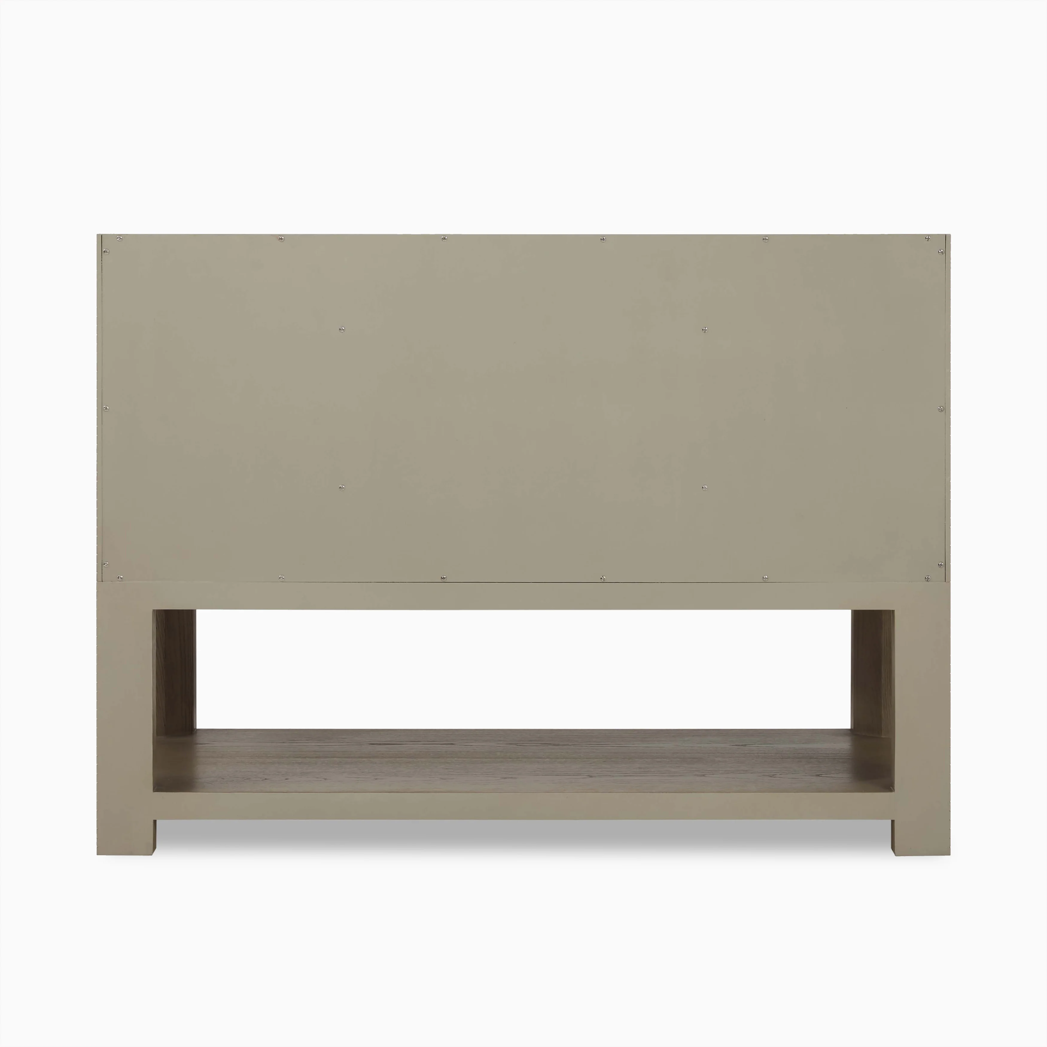 Paxton 48" Single Vanity in Pebble Oak with 3 cm White Zeus Quartz Top - Image 5