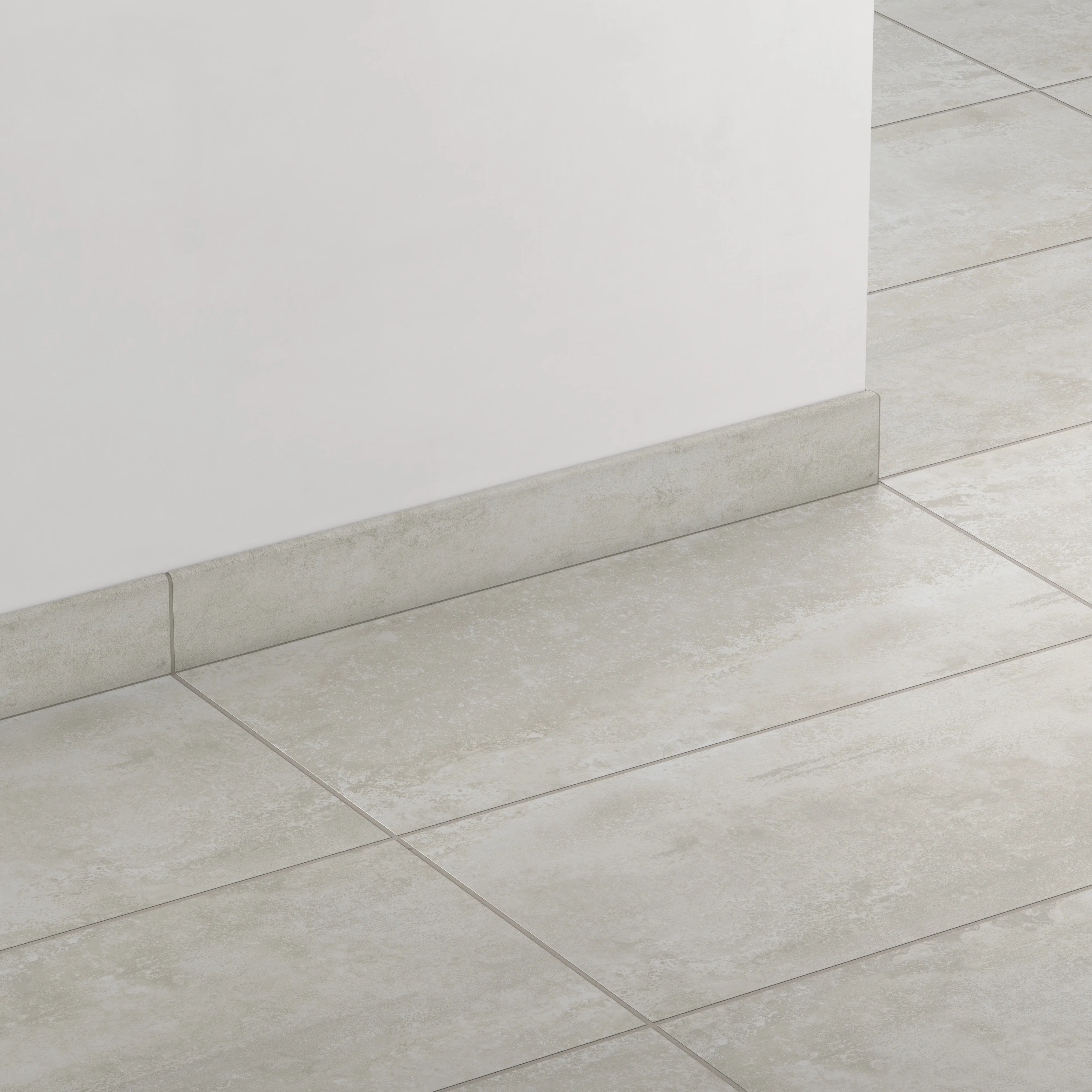 Pierce 3x24 Matte Porcelain Bullnose Tile in Ash - Image 3