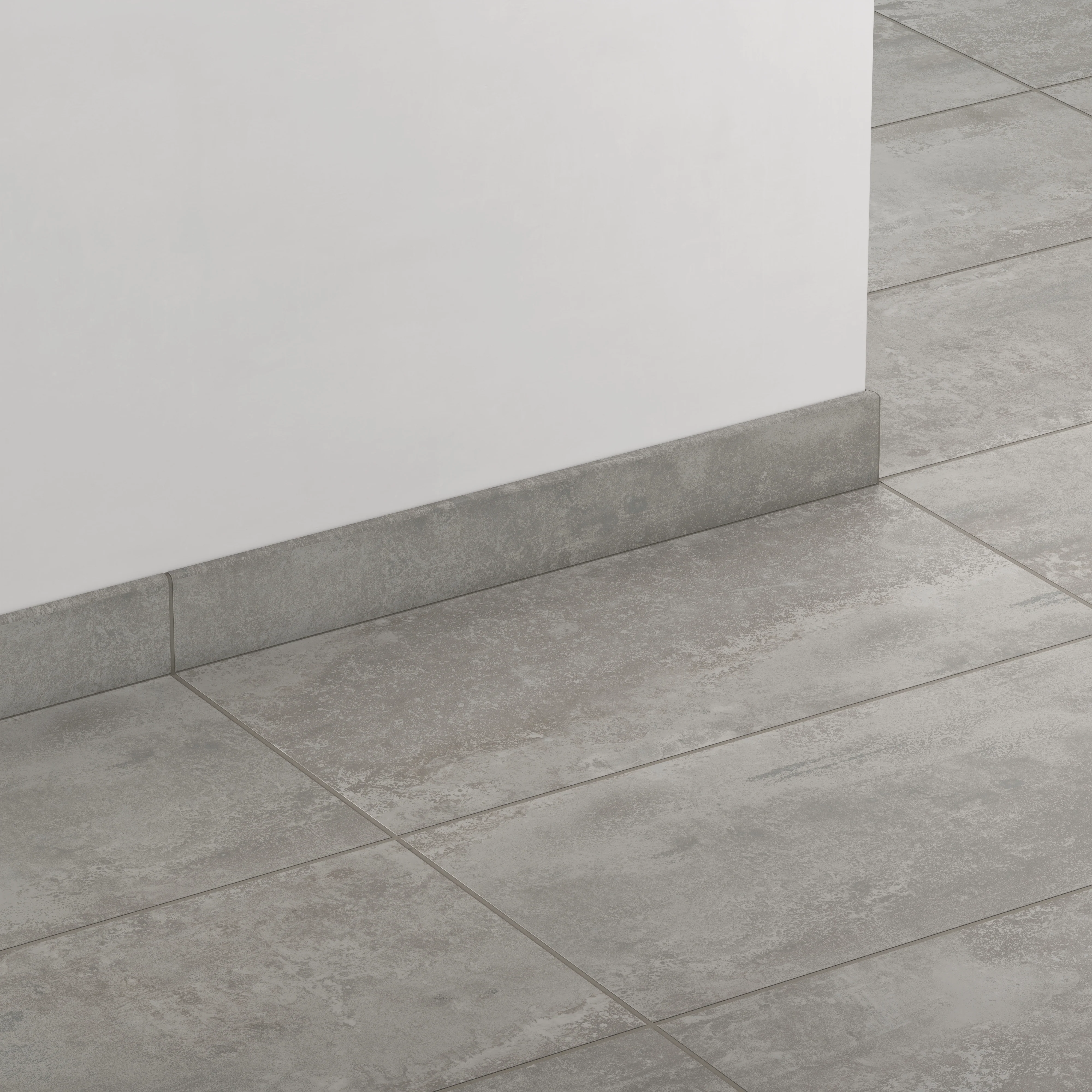 Pierce 3x24 Matte Porcelain Bullnose Tile in Smoke - Image 3