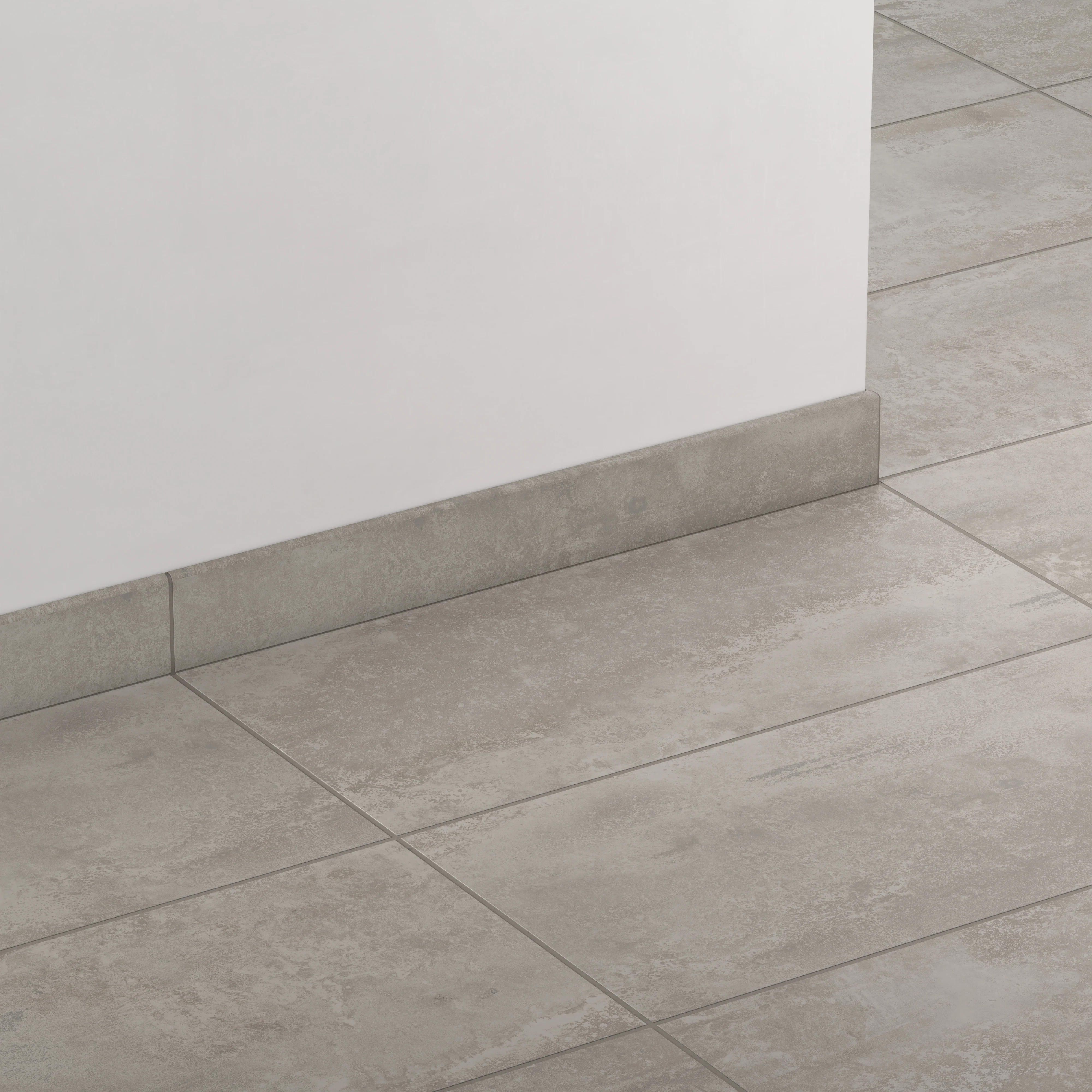 Pierce 3x24 Matte Porcelain Bullnose Tile in Stone - Image 3
