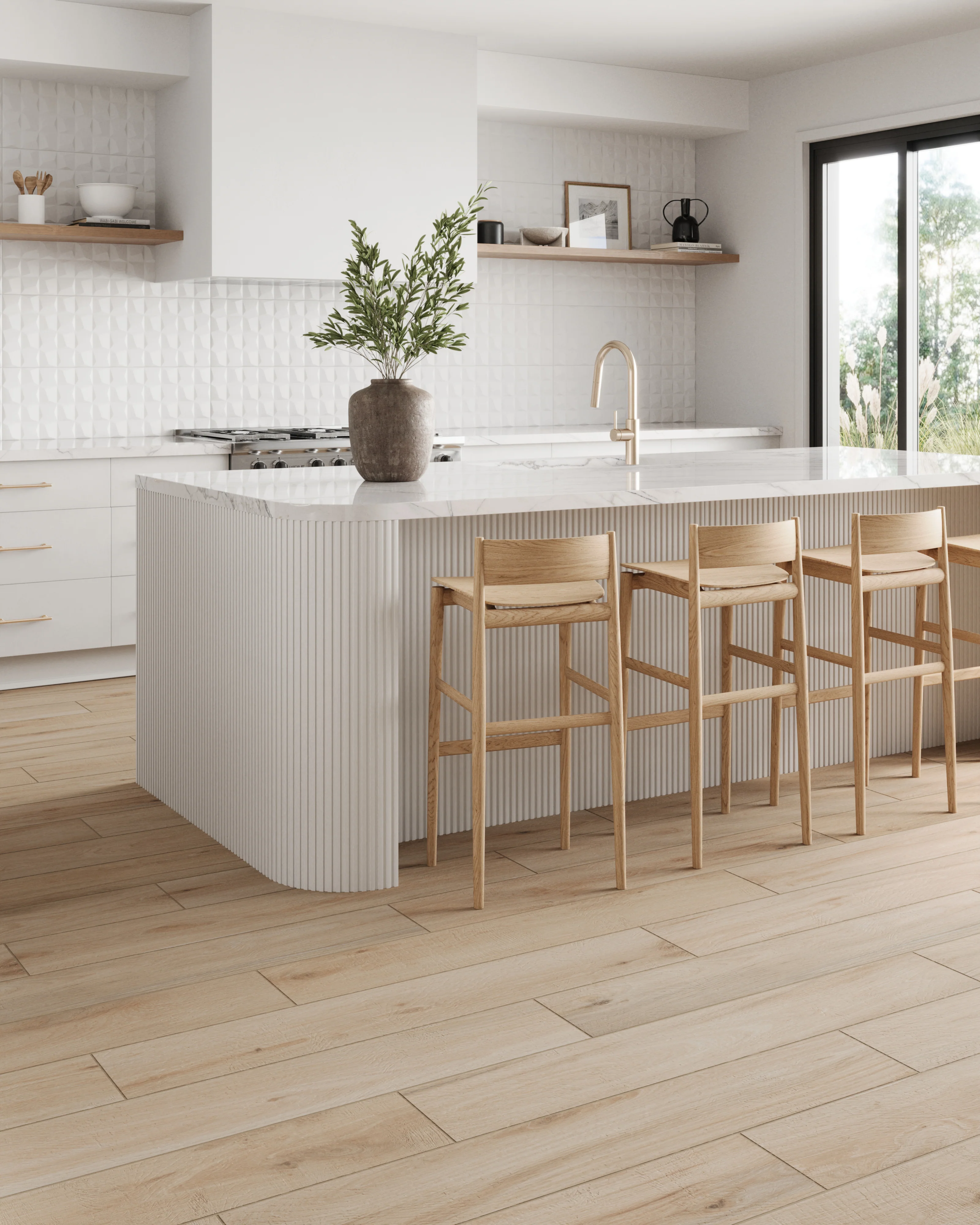 Preston 8x48 Matte Porcelain Tile in Birch - Image 19