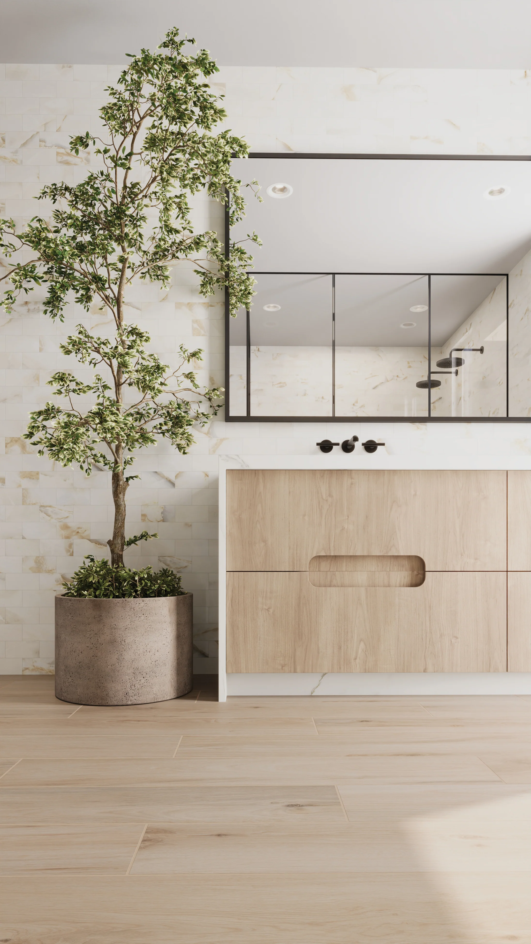 Preston 8x48 Matte Porcelain Tile in Birch - Image 3