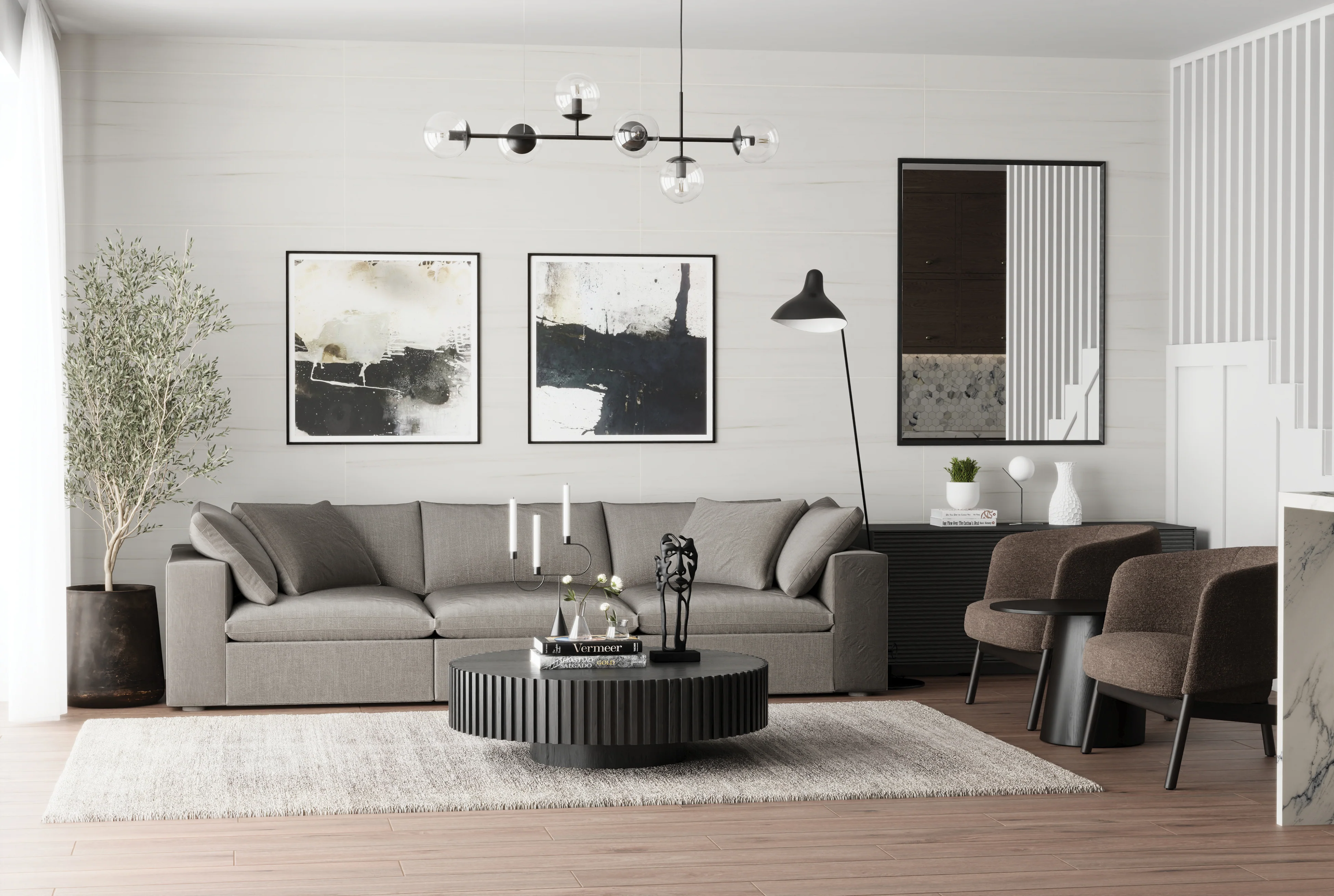 Preston 8x48 Matte Porcelain Tile in Chestnut - Image 15