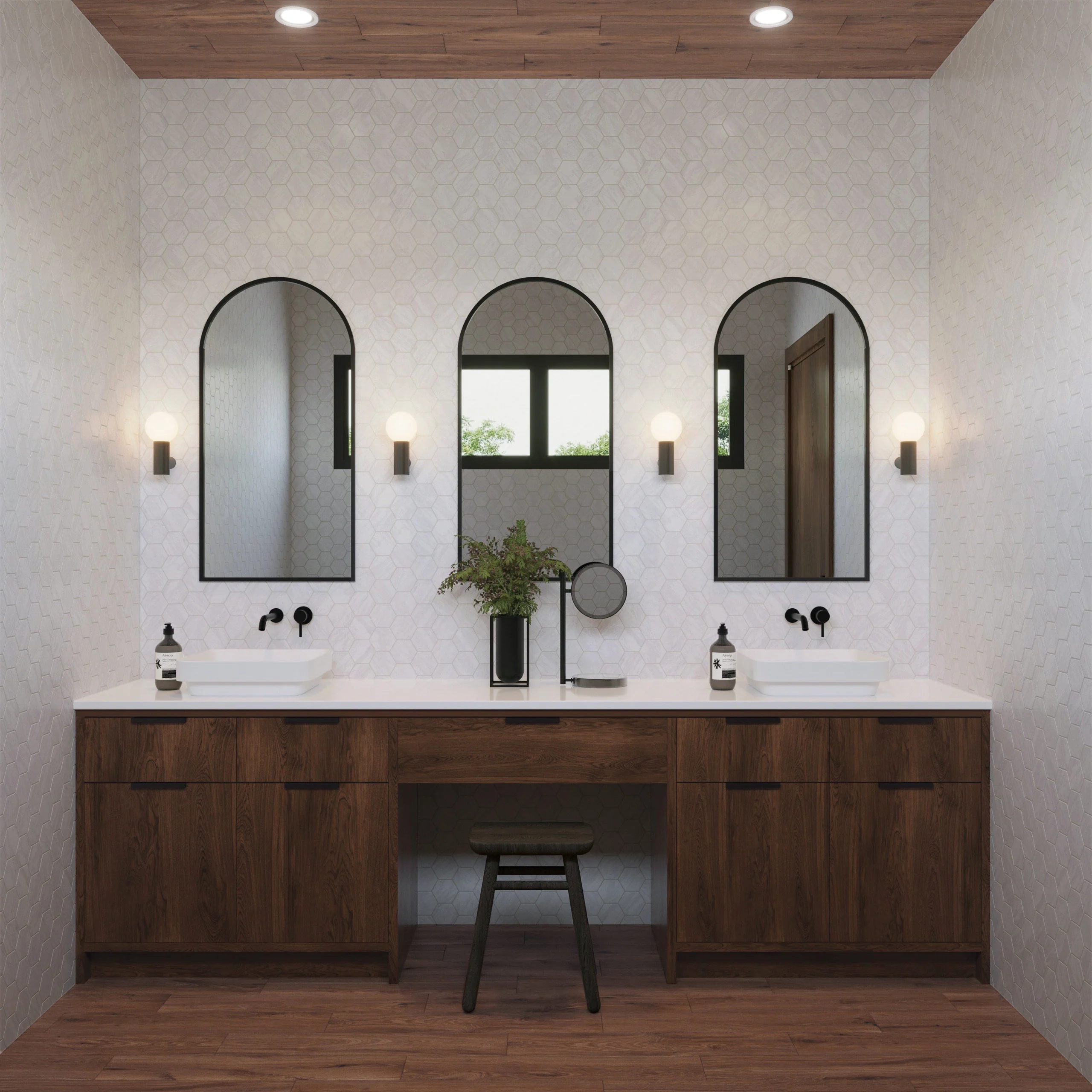 Preston 8x48 Matte Porcelain Tile in Chestnut - Image 18