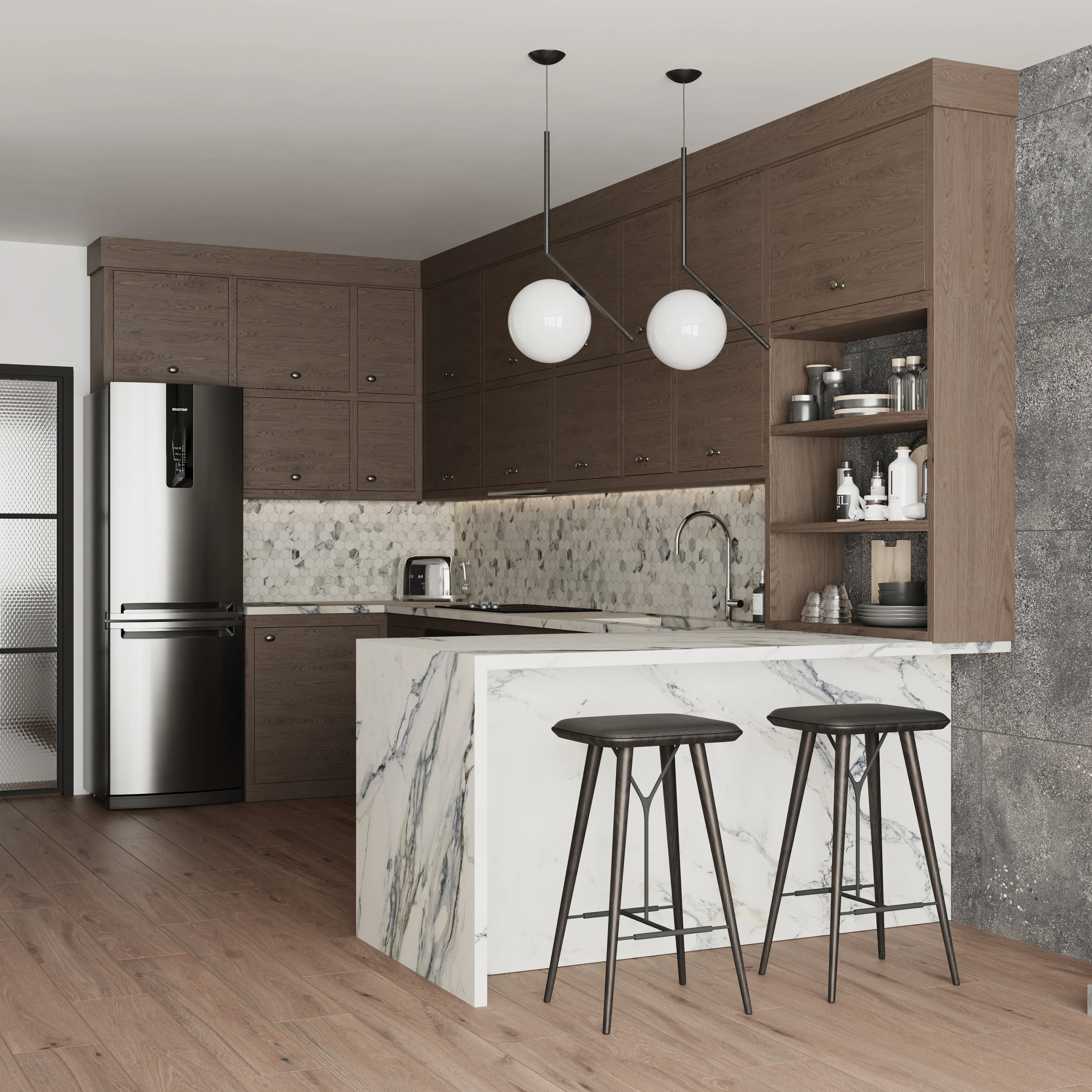 Preston 8x48 Matte Porcelain Tile in Chestnut - Image 20