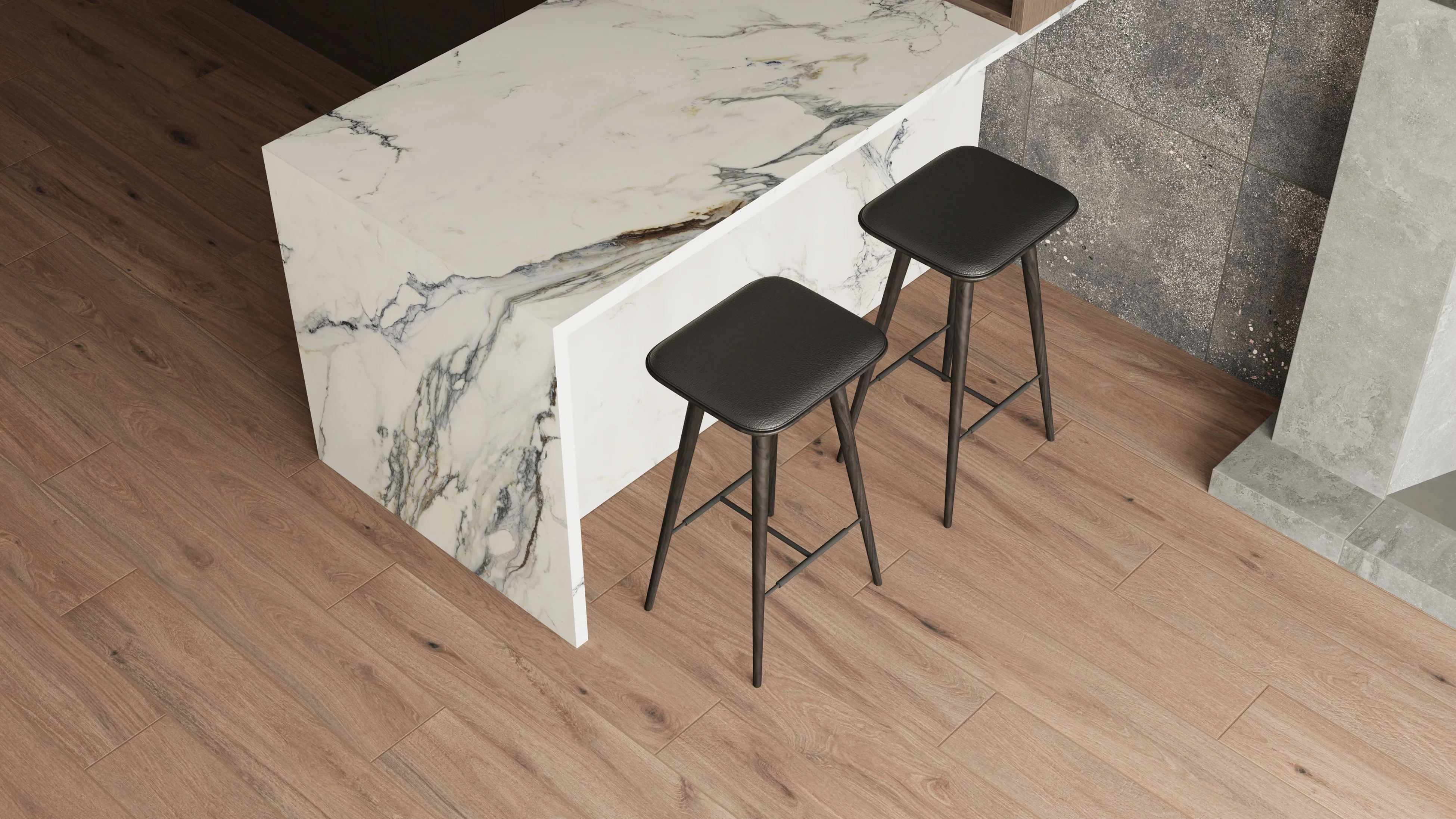 Preston 8x48 Matte Porcelain Tile in Chestnut - Image 21