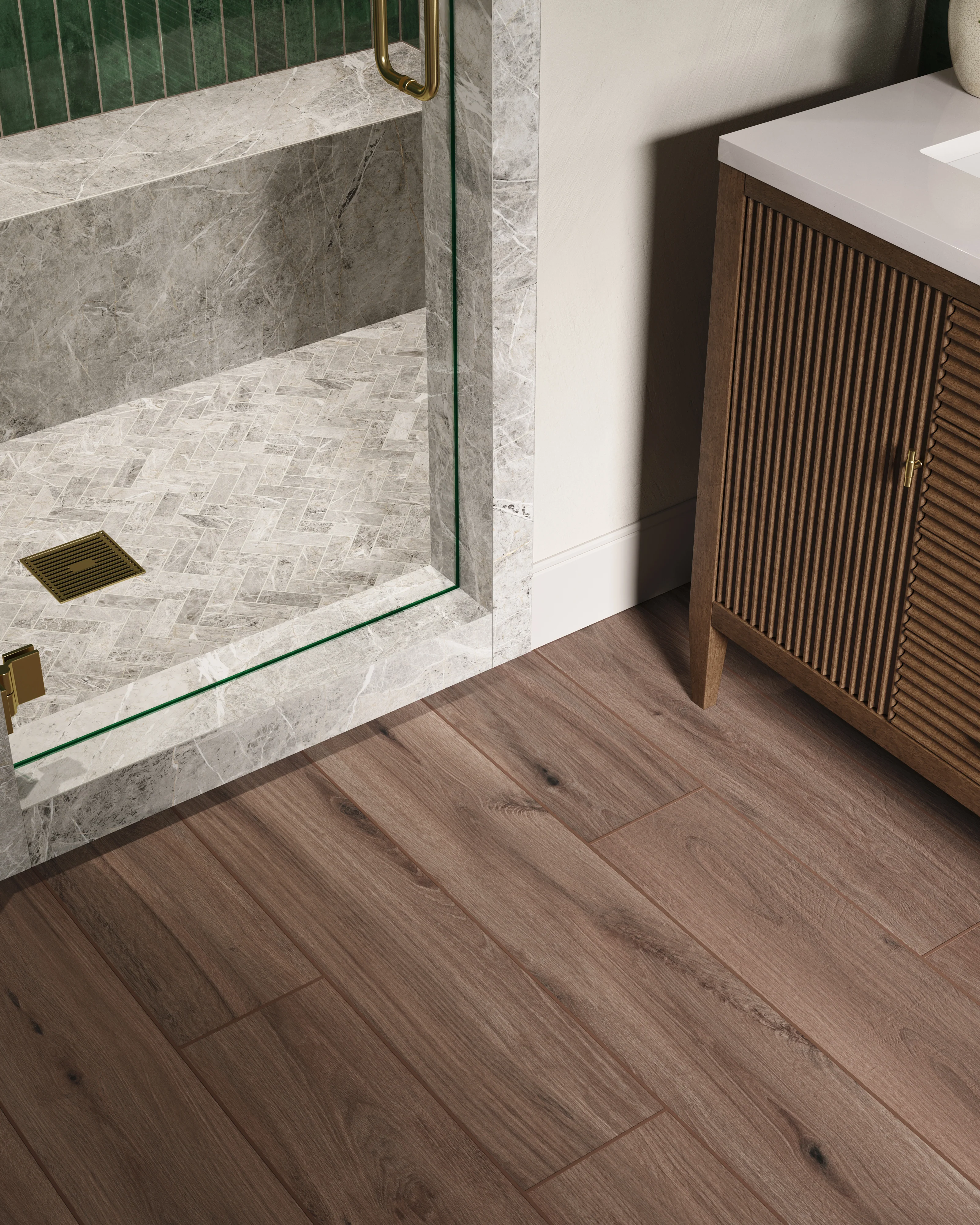 Preston 8x48 Matte Porcelain Tile in Chestnut - Image 22