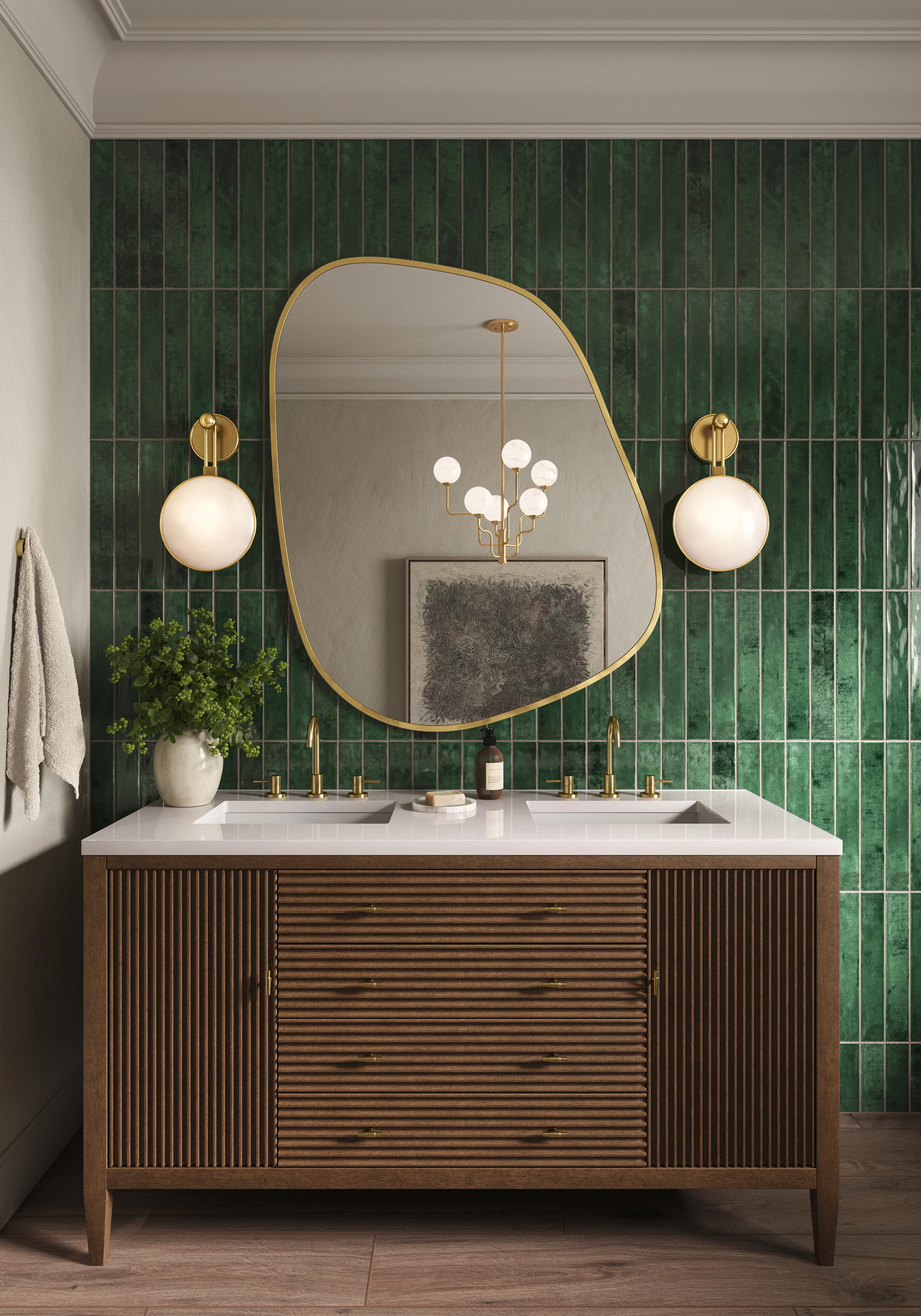 Preston 8x48 Matte Porcelain Tile in Chestnut - Image 23