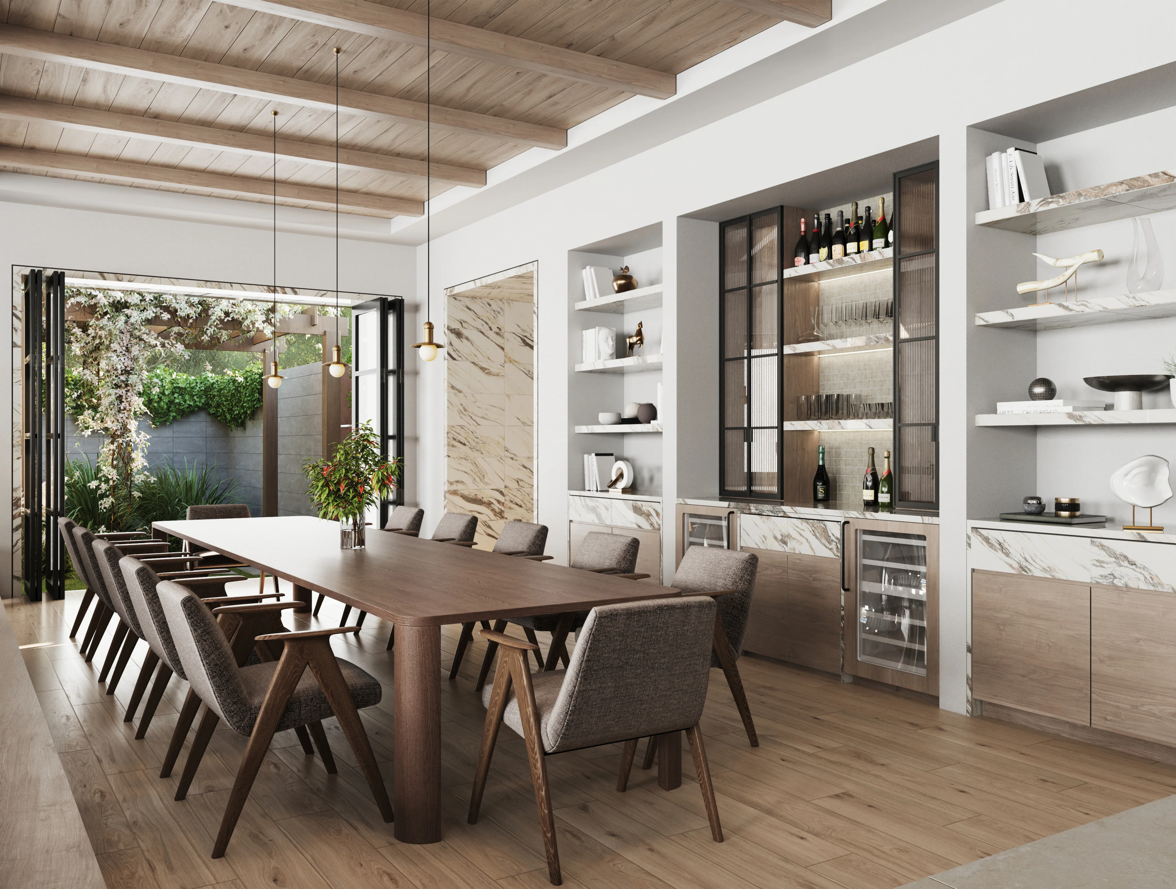 Preston 8x48 Matte Porcelain Tile in Pine - Image 6