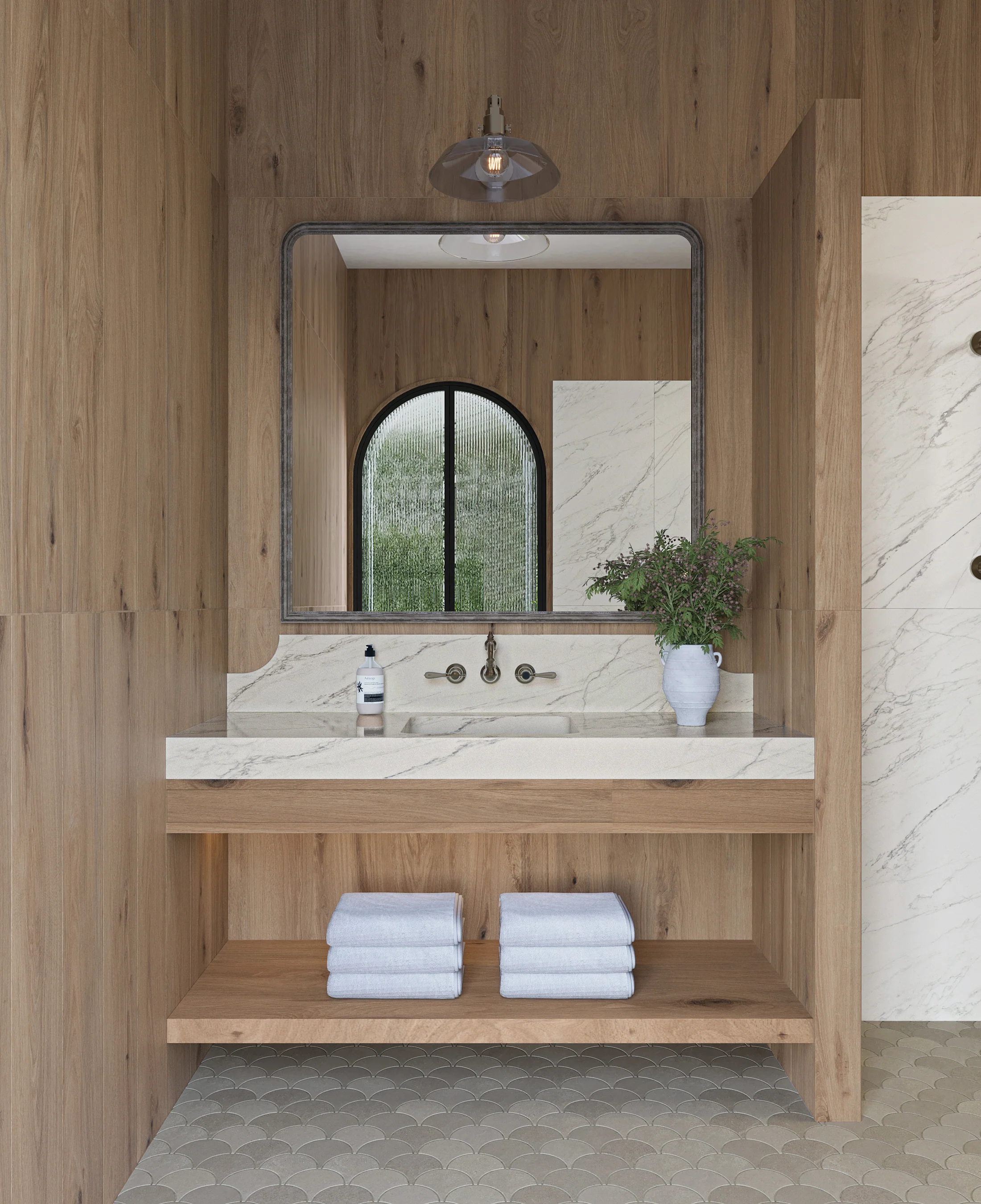 Preston 8x48 Matte Porcelain Tile in Pine - Image 8