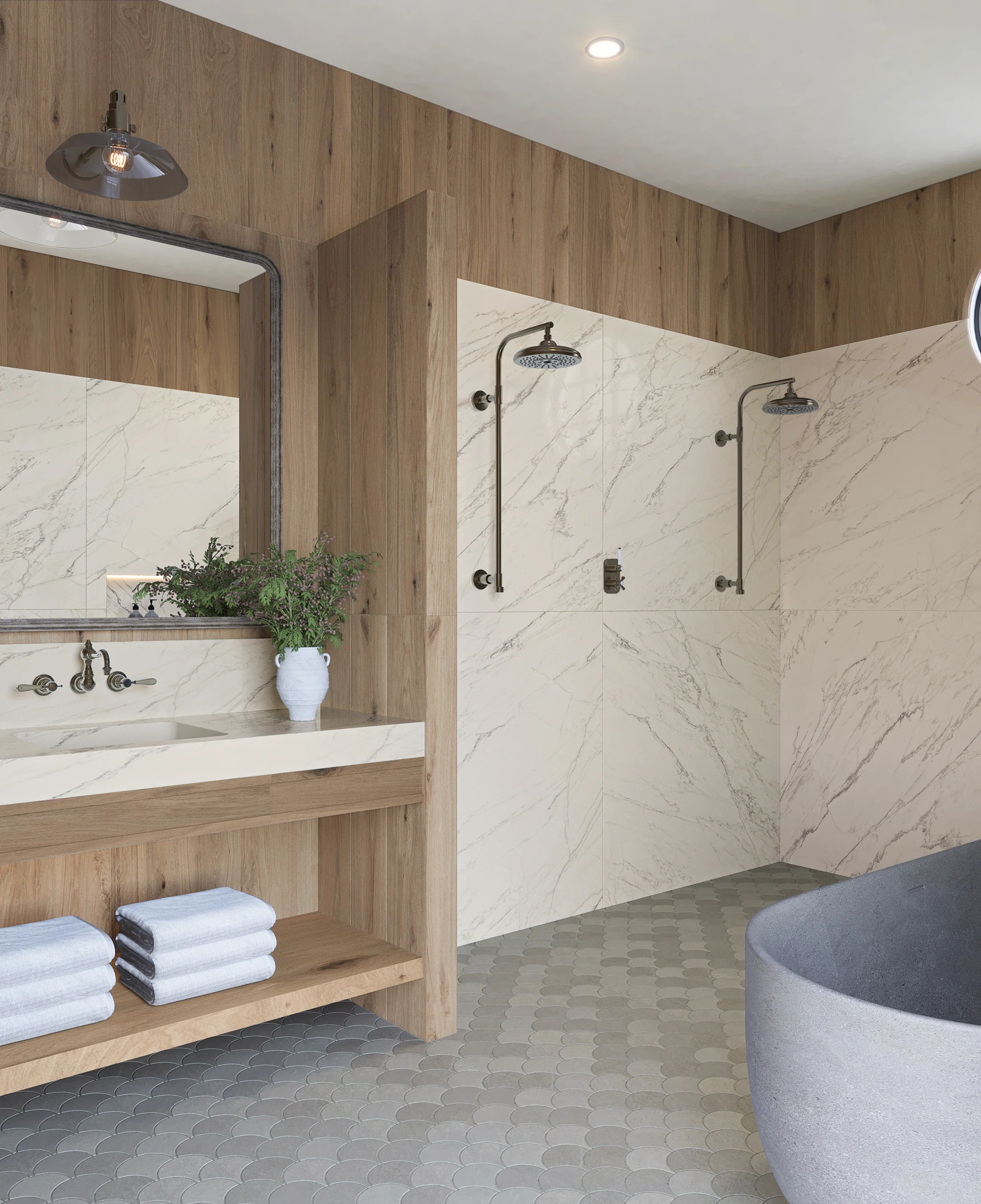 Preston 8x48 Matte Porcelain Tile in Pine - Image 9