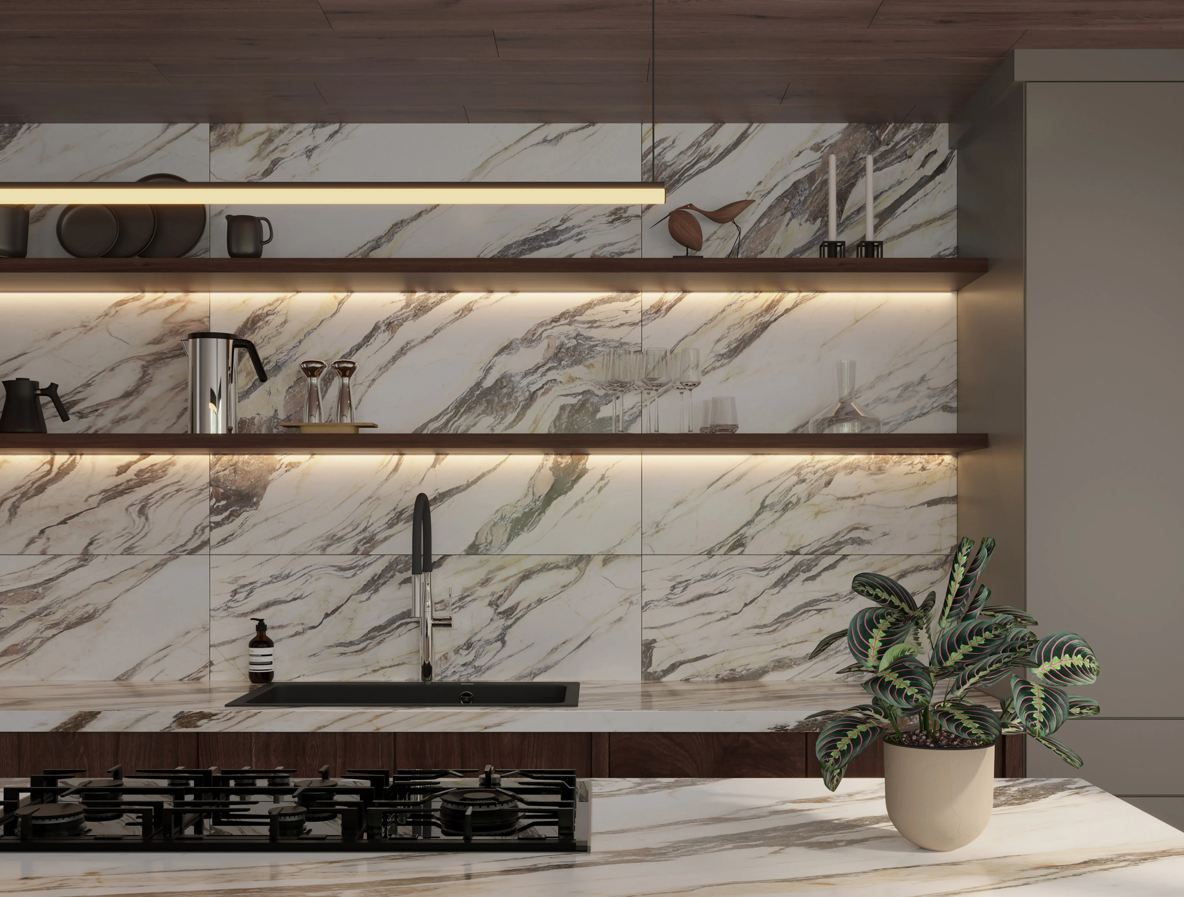 Preston 8x48 Matte Porcelain Tile in Teak - Image 3