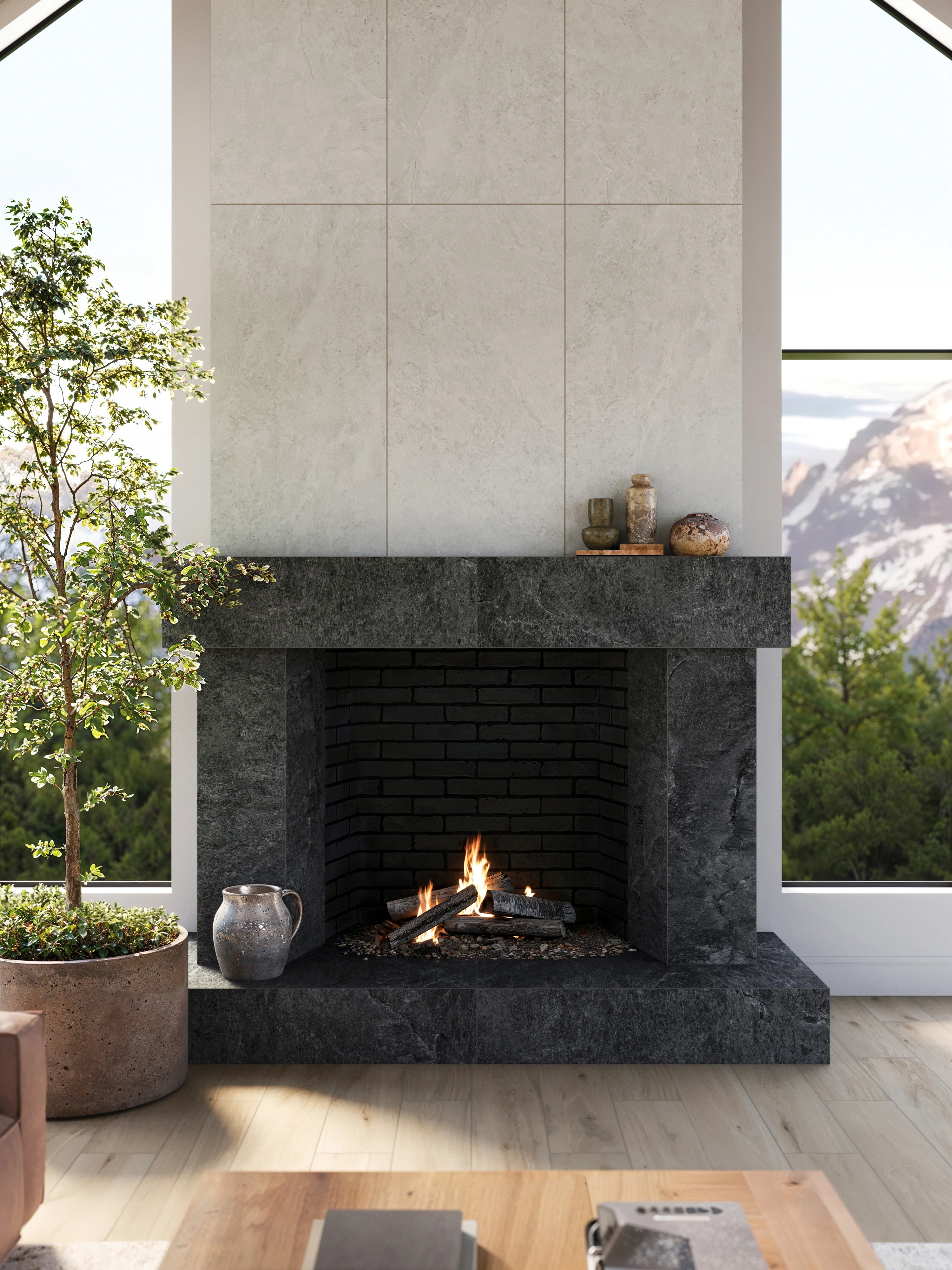 Preston 8x48 Matte Porcelain Tile in White Oak - Image 15